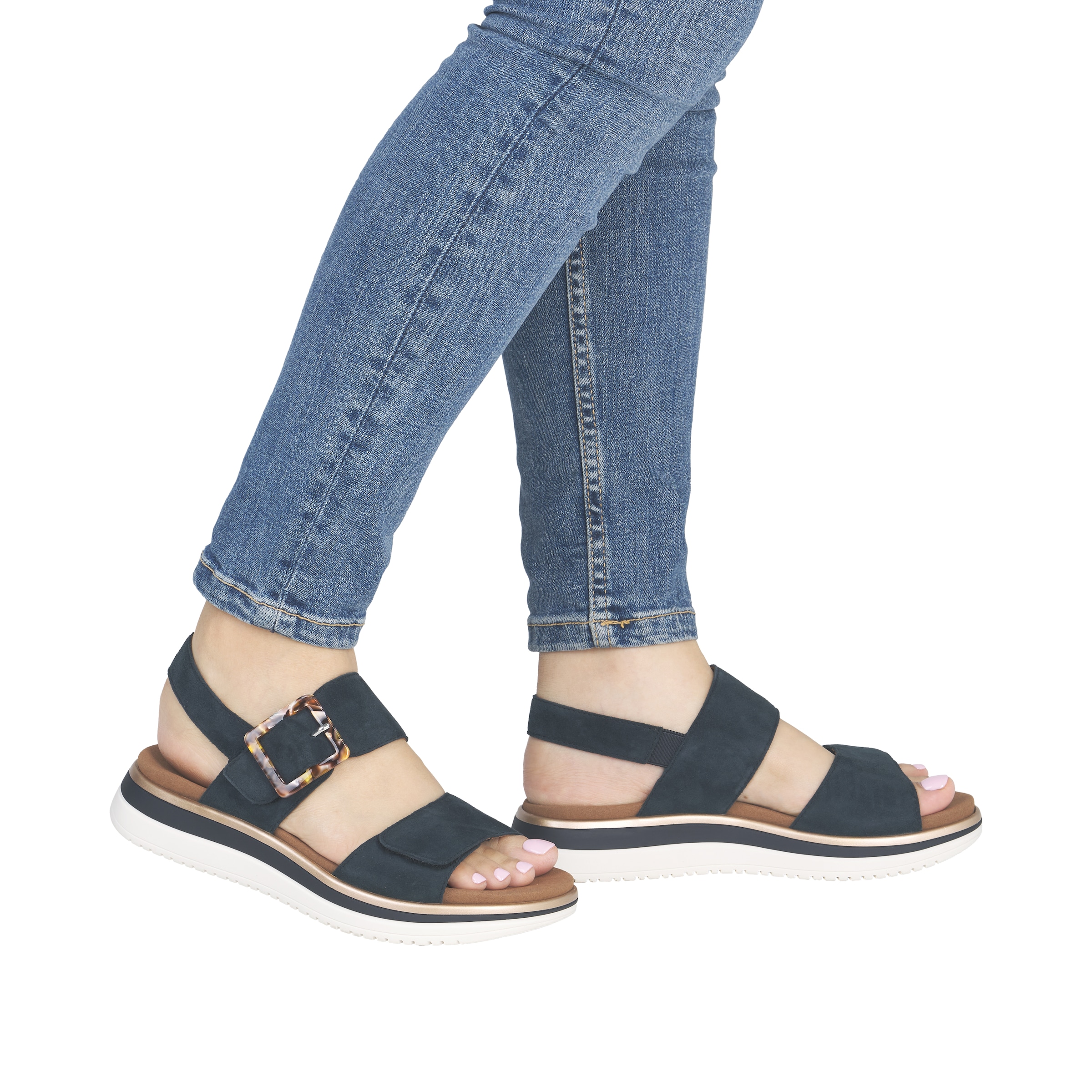 Remonte Plateausandale  Sommerschuh, Sandalette, Klettschuh mit Lite ´n Soft-Ausstattung
