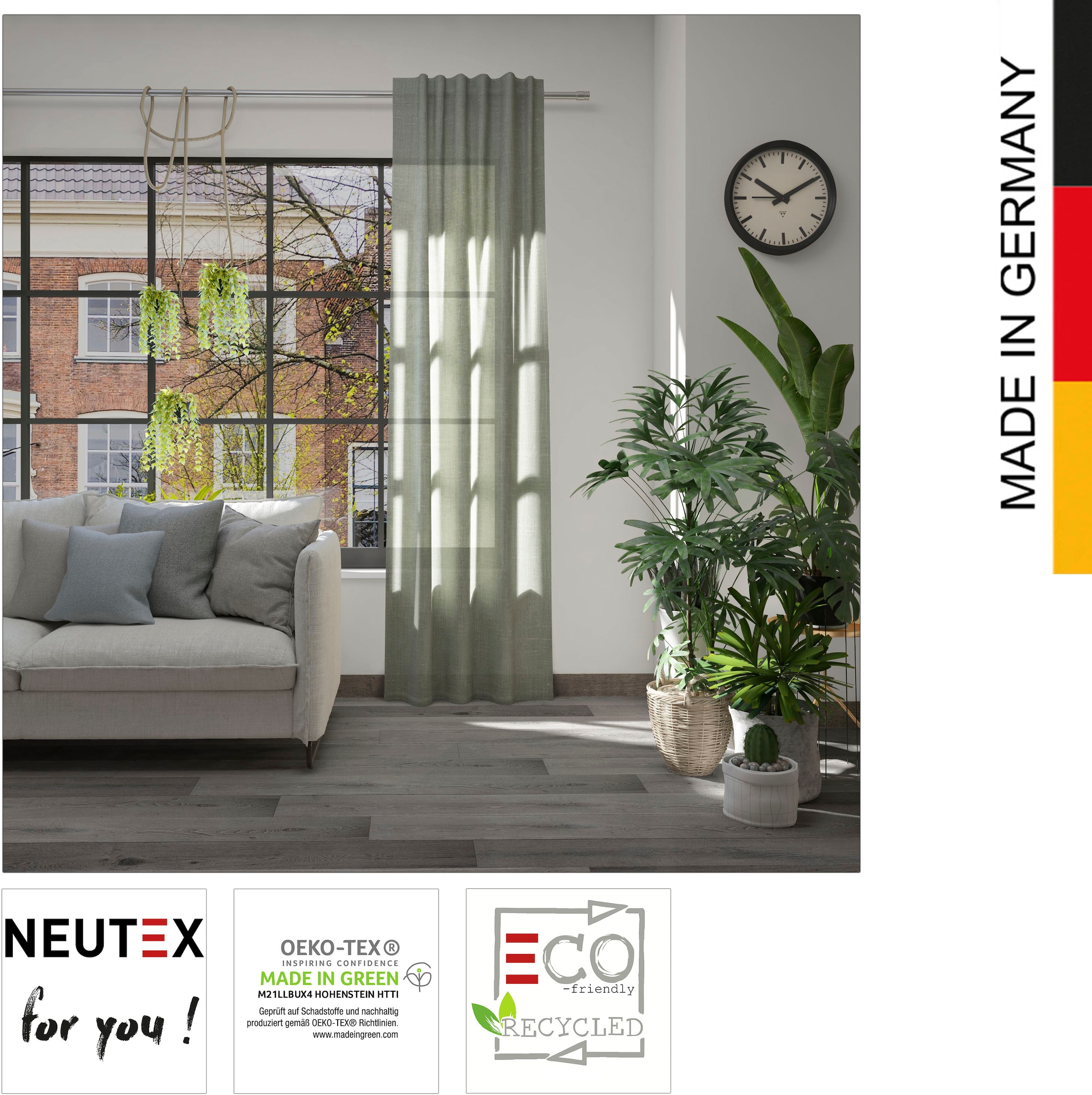 Neutex for you! Vorhang »Leon St.), BAUR auf (1 Rechnung nachhaltig | Eco«