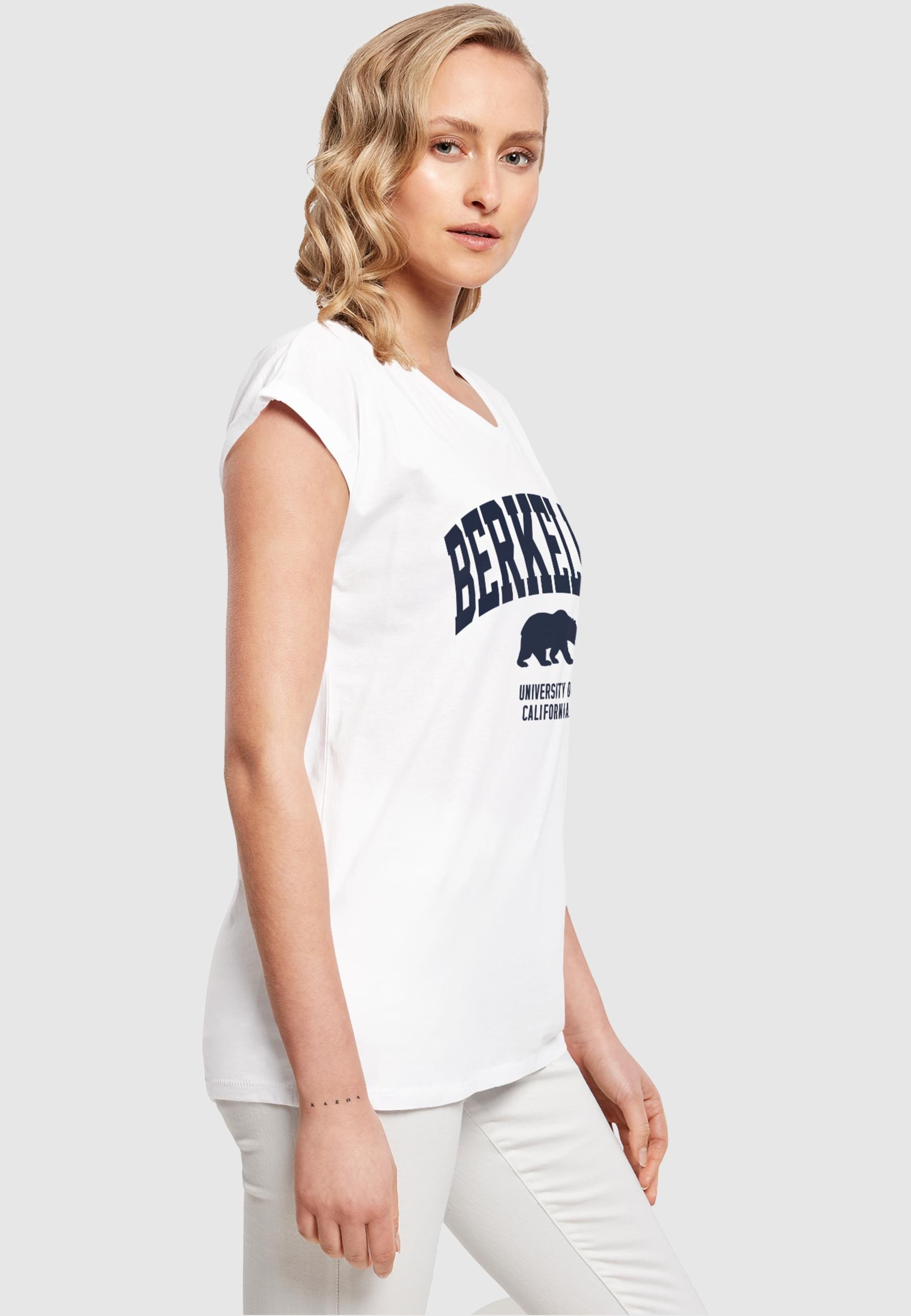 Merchcode T-Shirt »Merchcode Damen Ladies Berkeley University - Bear T-Shirt«, (1 tlg.)