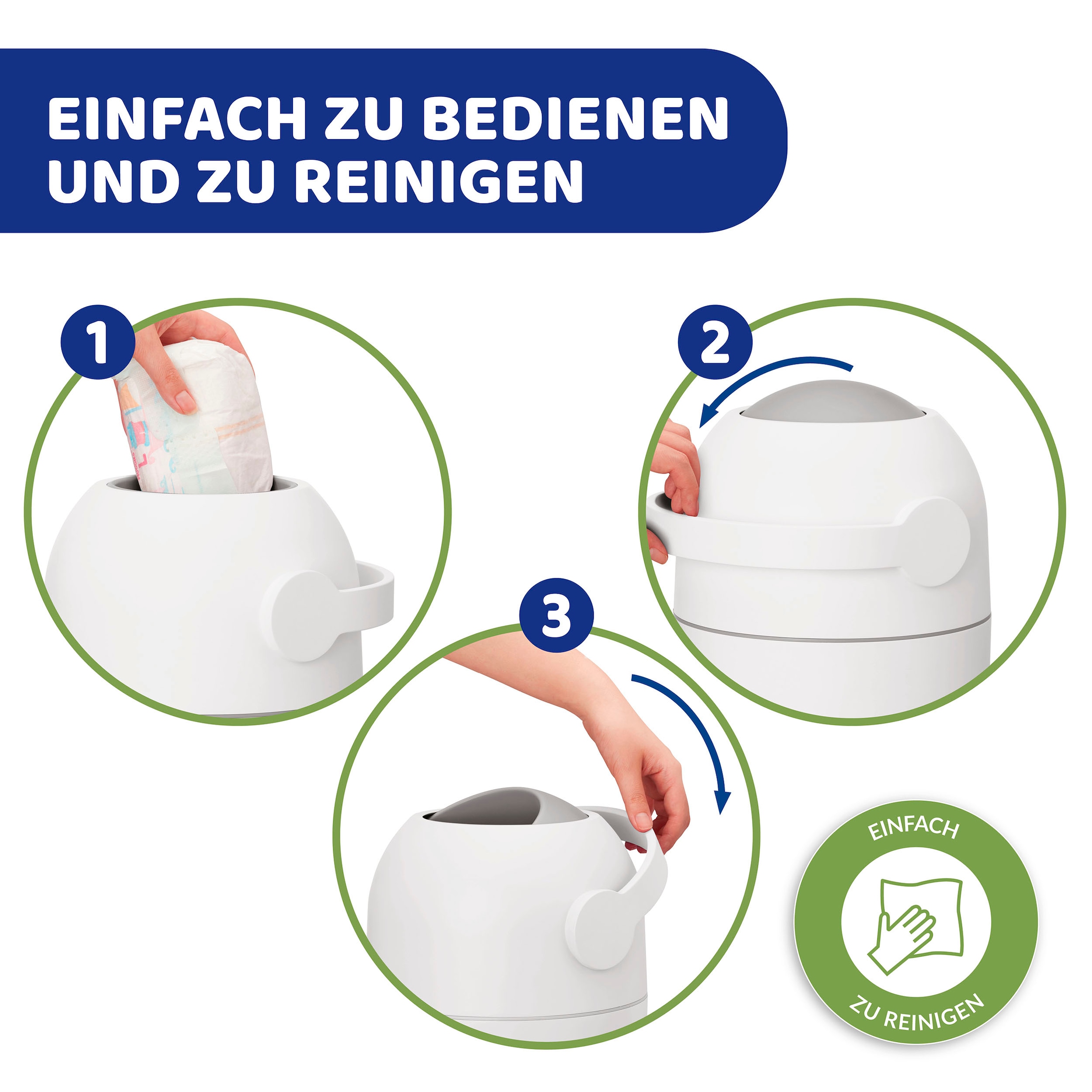 Chicco Windeleimer »Odour Off, Weiß«