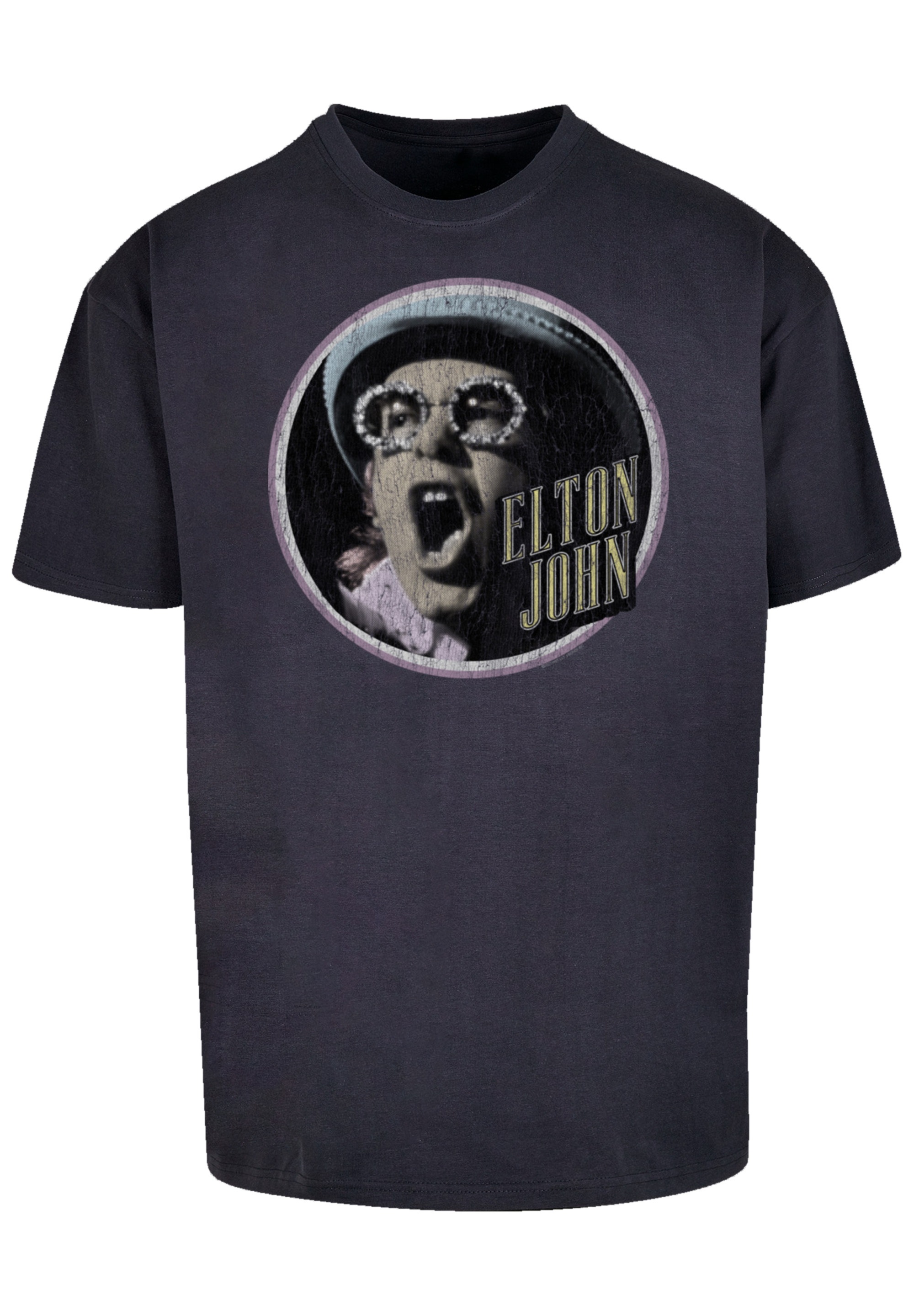 F4NT4STIC T-Shirt »Elton John Vintage Circle«, Premium Qualität
