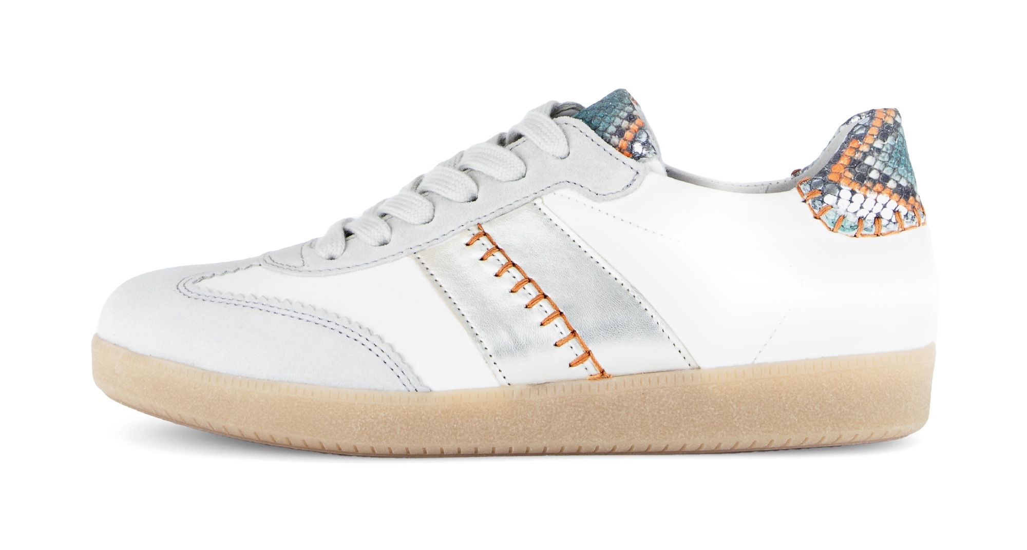 Gabor Sneaker, Freizeitschuh, Halbschuh, Schnürschuh mit bunten Kontrastbes günstig online kaufen