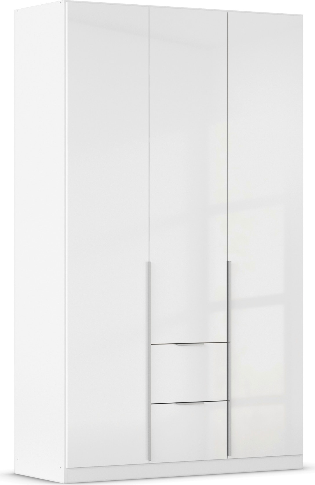 OTTO home Drehtürenschrank "Kleiderschrank Schrank Garderobe AGORDO mit Dekor- oder Hochglanzfront" in zwei Griff-Farben, Breite 136 cm, mit Außenschubkästen, Serie in 7 Breiten und 2 Höhen MADE IN GERMANY