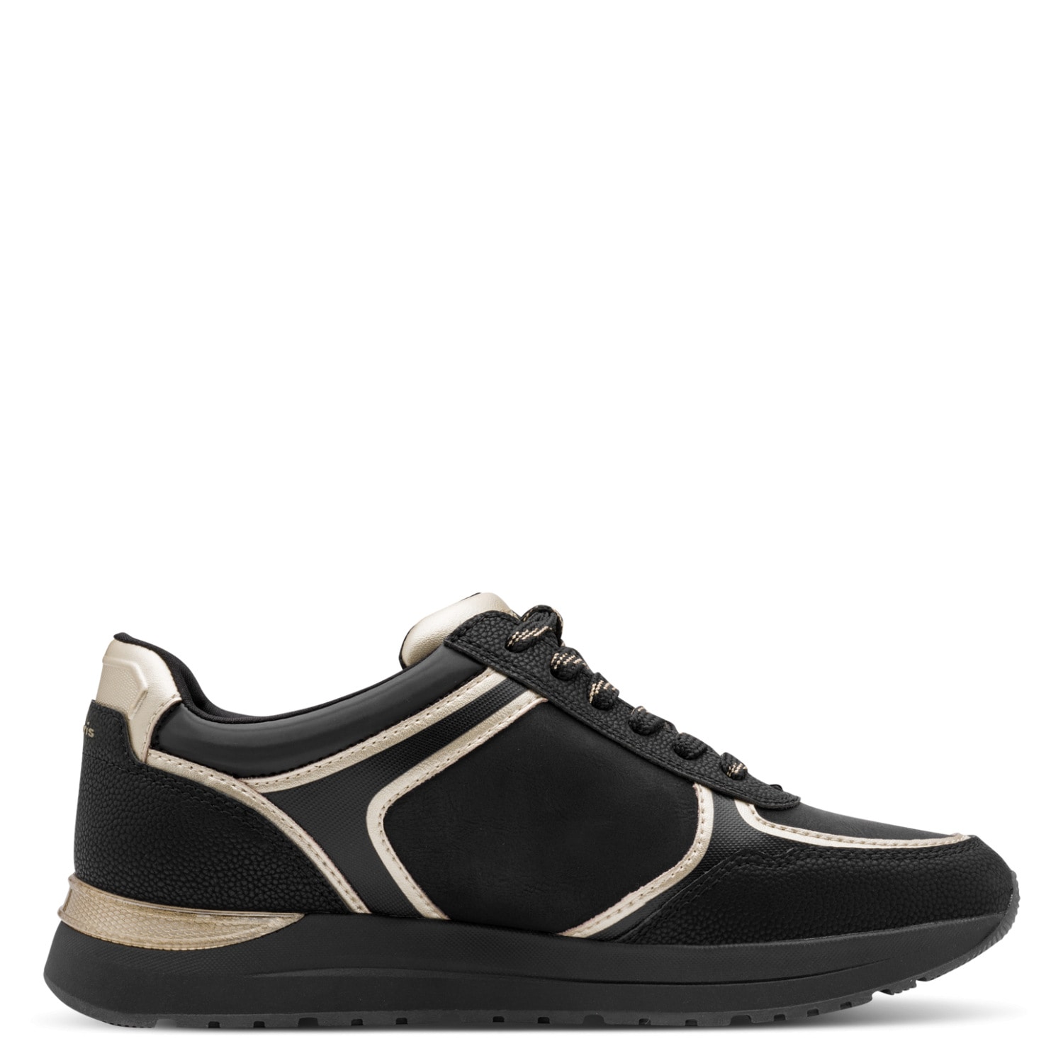 Tamaris Plateausneaker  Freizeitschuh, Halbschuh, Schnürer mit Kontrastbesätzen und Ziernähten