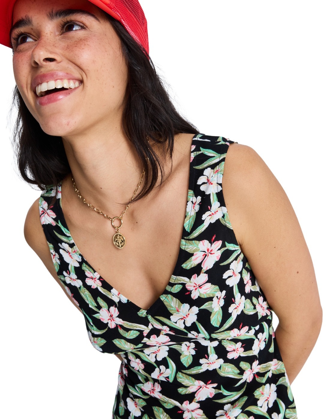 Roxy Free Spirits Mini Knit Dress Anthracite M 3