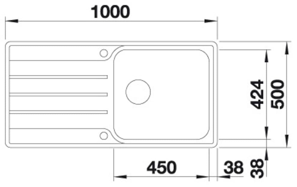 Blanco Edelstahlspüle »LEMIS XL 6 S-IF« 1 Stk. tlg. zum wechselseitigen Einbau geeignet