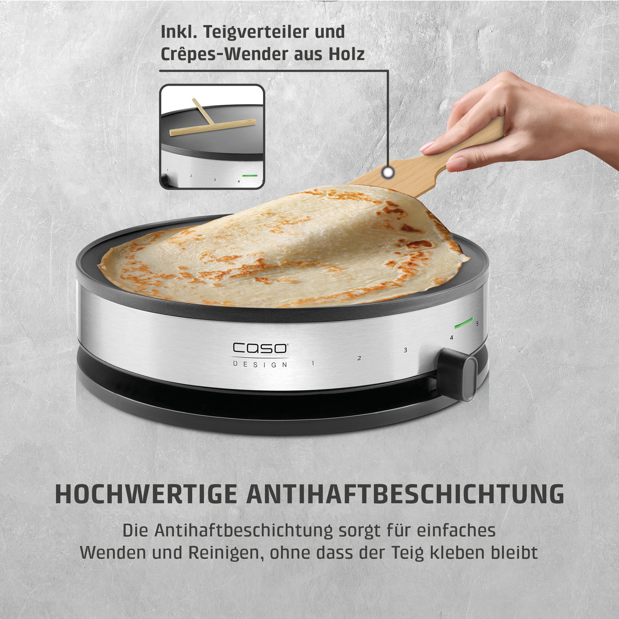 Caso Crêpesmaker »CM1300« 1300 W Ø 33 cm