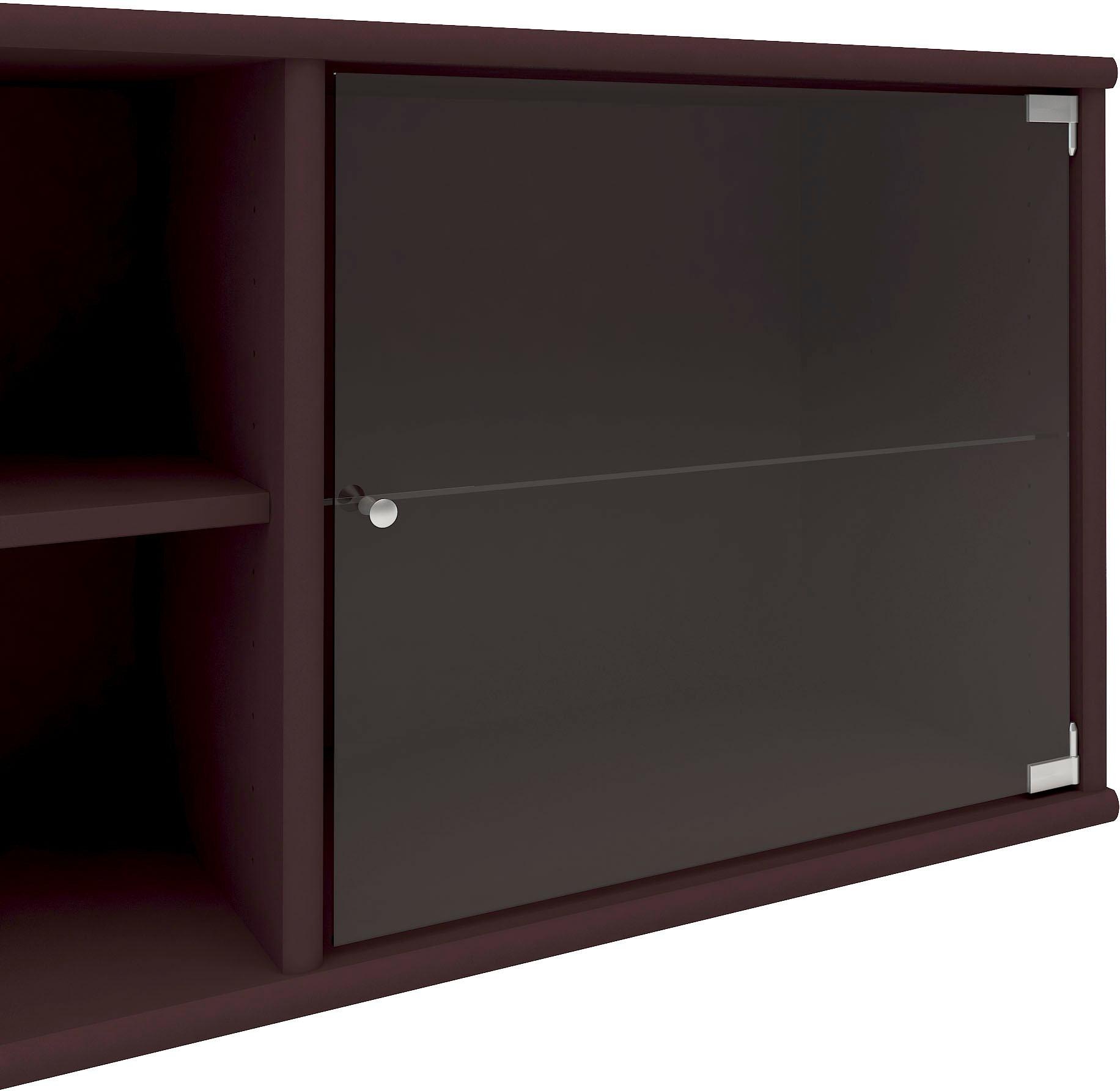 Hammel Furniture Lowboard »Mistral, Hochwertig Schrank, hängend/stehend montierbar«, mit zwei Glastüren, B: 133 cm, anpassungsbar Designmöbel
