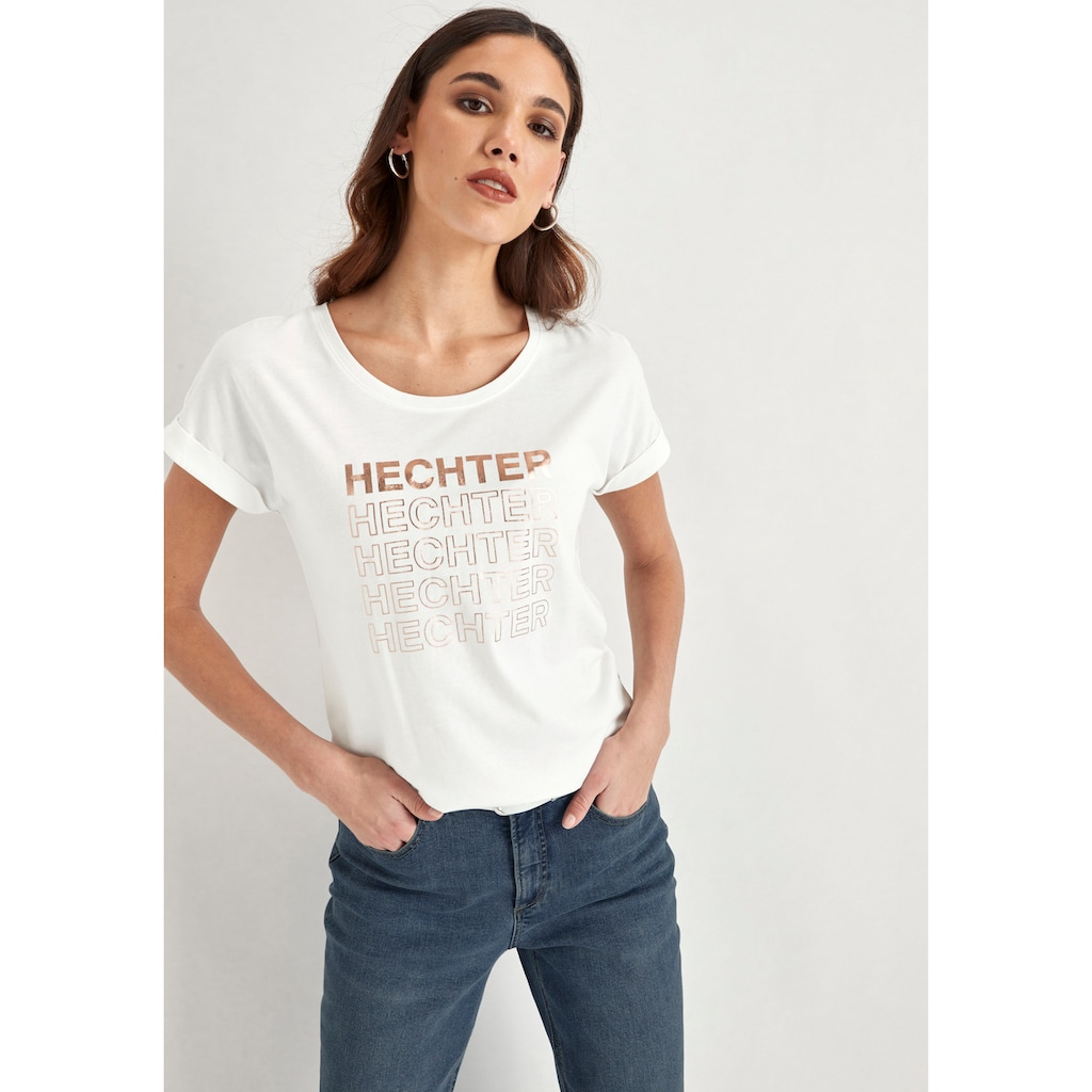 HECHTER PARIS T-Shirt mit Markendruck NEUE KOLLEKTION
