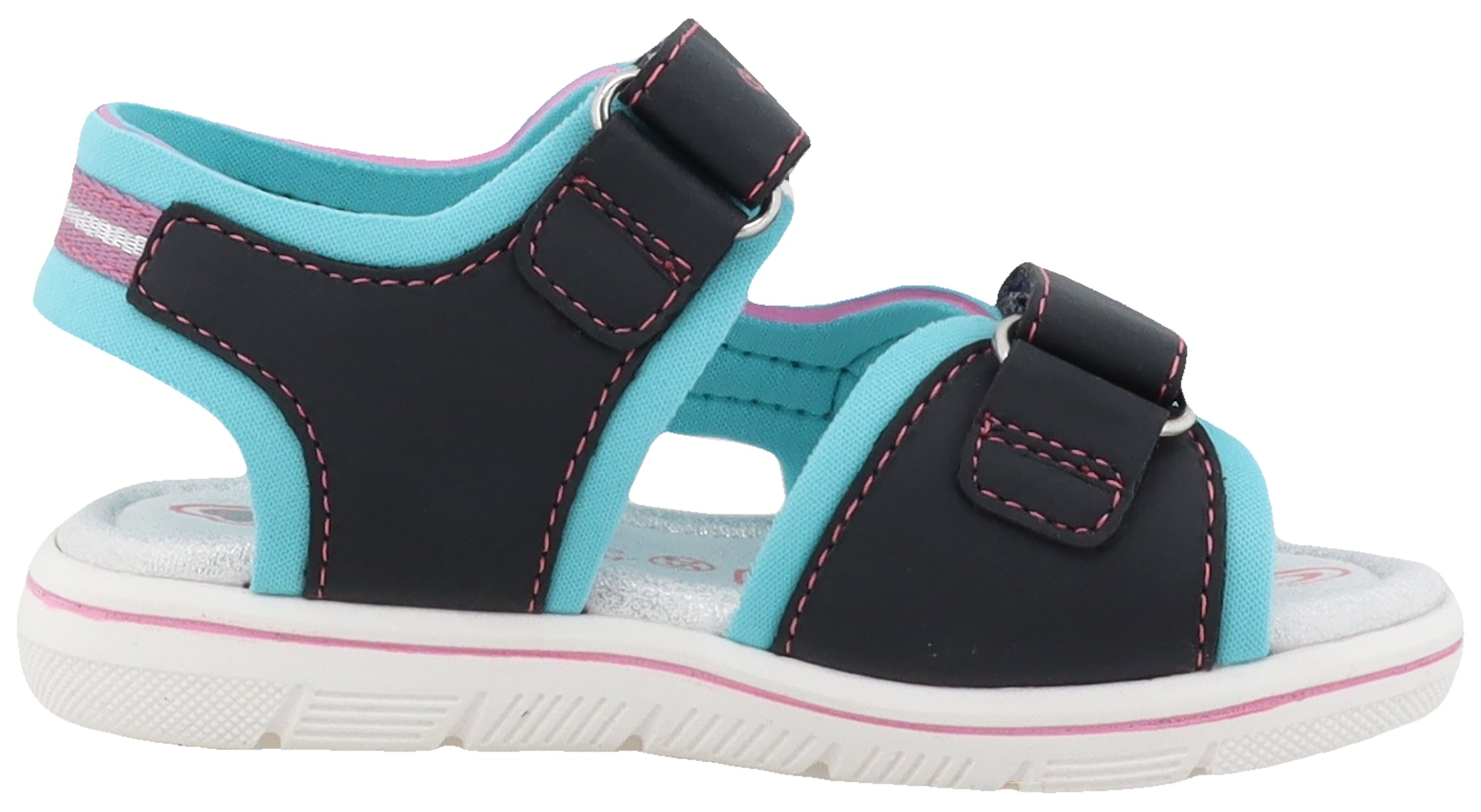 TOM TAILOR Sandale, Sommerschuh, Klettschuh, Freizeitschuh mit Kontrastbesätzen