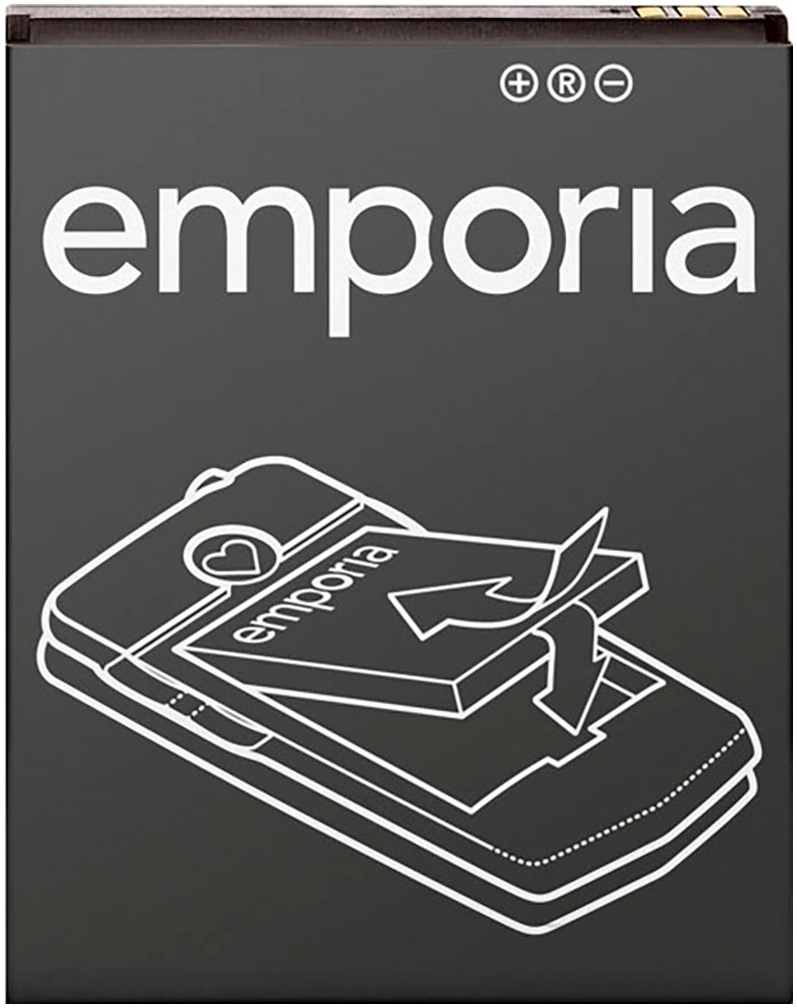 EMPORIA Akku "AK-V32 Ersatzakku für emporiaCLICK", 3,7 V 1mAh, schwarz, Akkumulatoren
