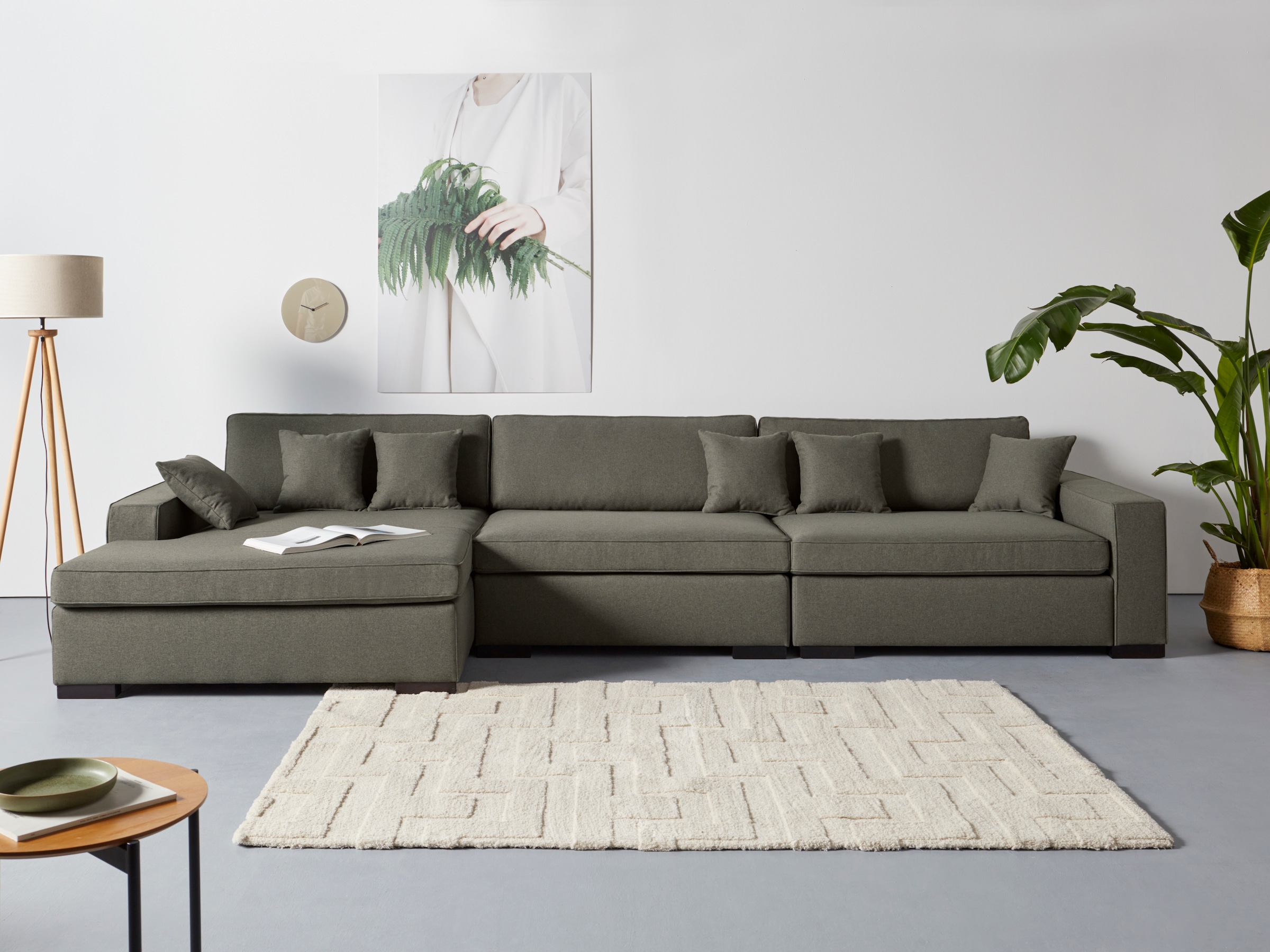 Guido Maria Kretschmer Home&Living Sofa-Eckelement "Skara XXL L-Form", Lounge-Sofa XXL mit Federkern-Polsterung, in viel