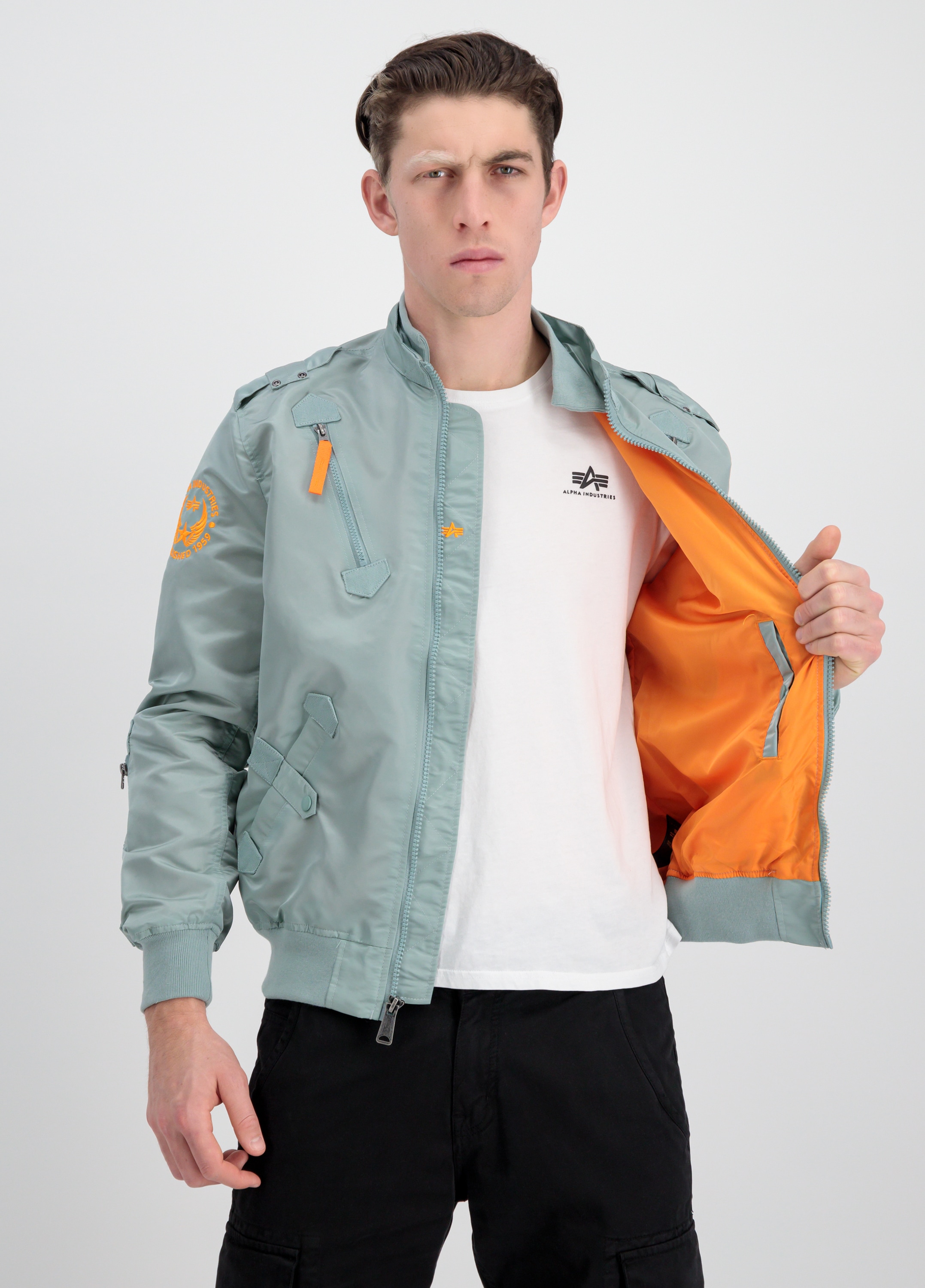 Industries Falcon & Bomber Jackets - | »Alpha Men Industries BAUR Flight II« Bomberjacke Alpha