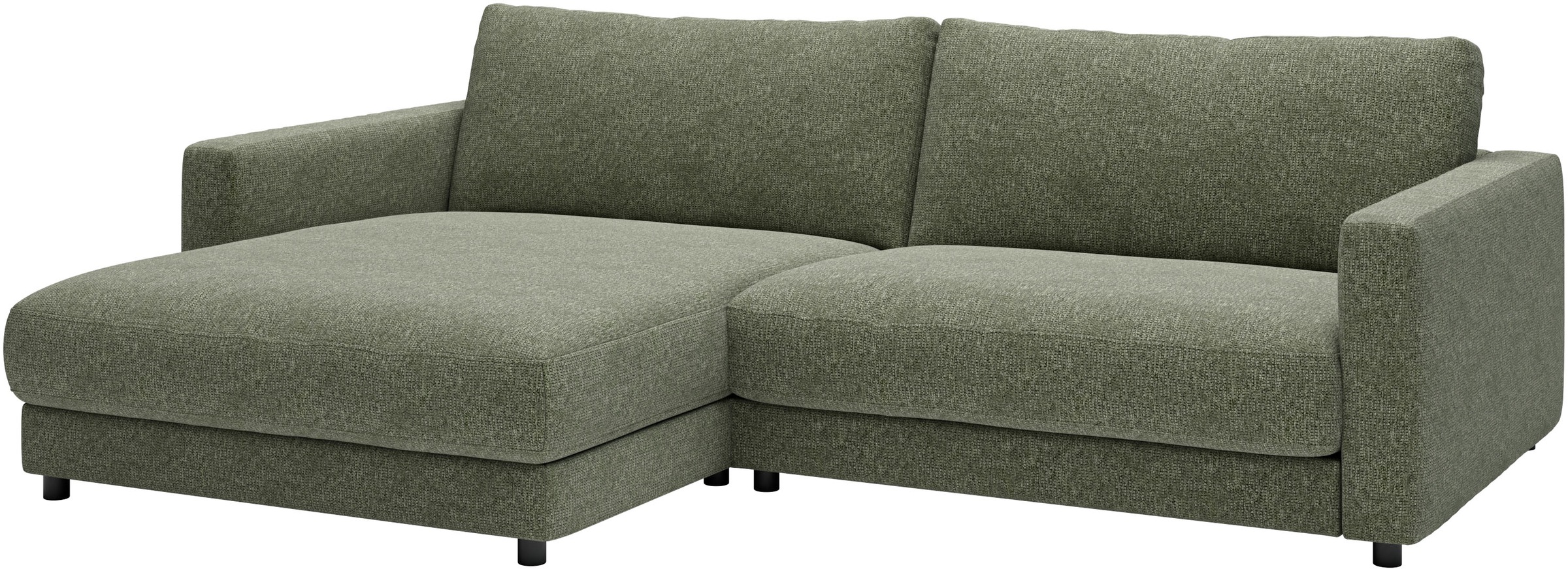 Ecksofa HOME AFFAIRE "Ecksofa Jiro, L-Form, große Sitztiefe, Breite 265 cm", oliv, B:265cm H:85cm T:190cm, 100% Polyester, Sofas, Ecksofa, lose Sitz- & Rückenkissen, weicher Polsteraufbau, komfortabel & modern 9