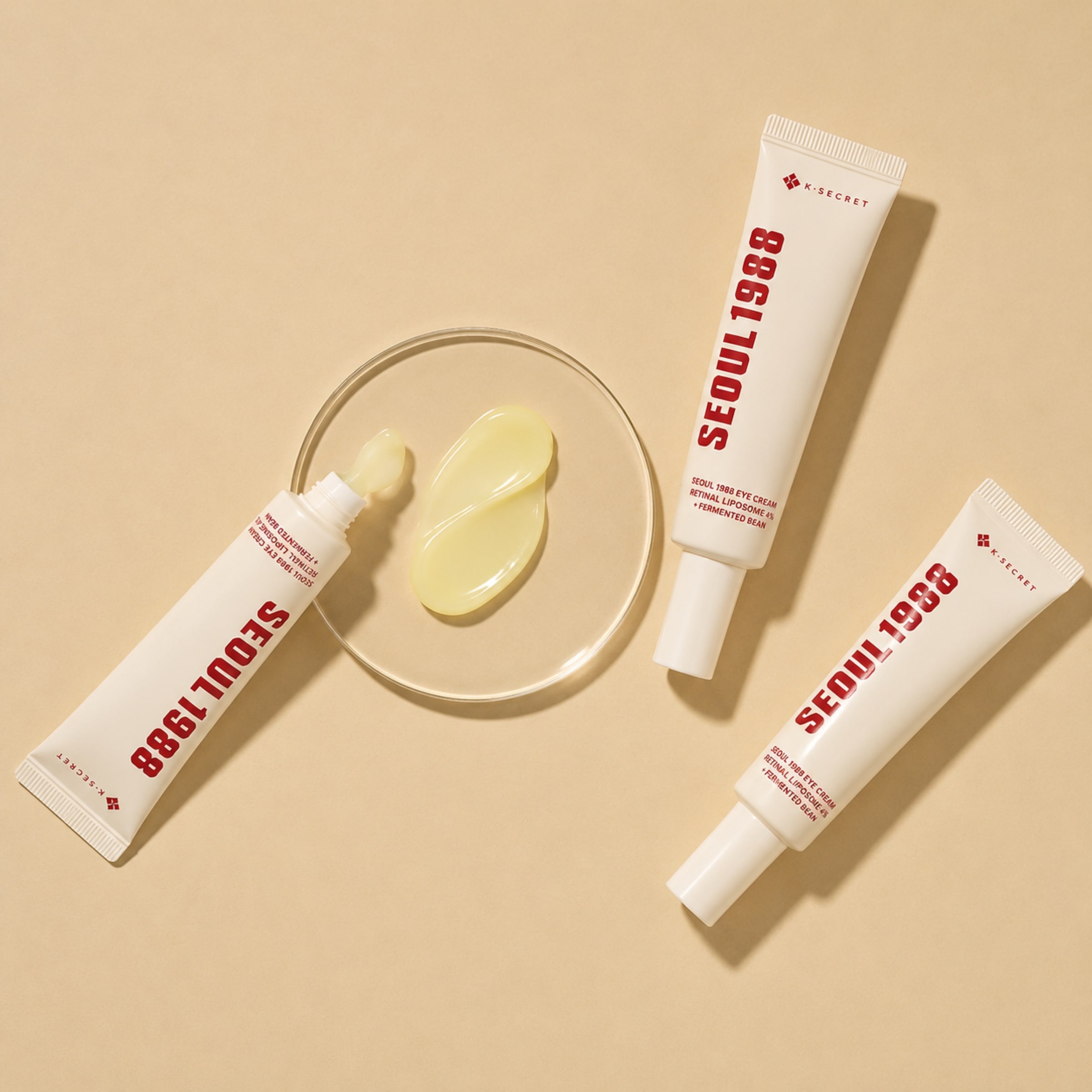 K-Secret Augencreme »Seoul 1988 Eye Cream: Retinal Liposome 4% + Fermented Bean« Augencreme, Schaum-Creme, für alle Hauttypen, 30 ml