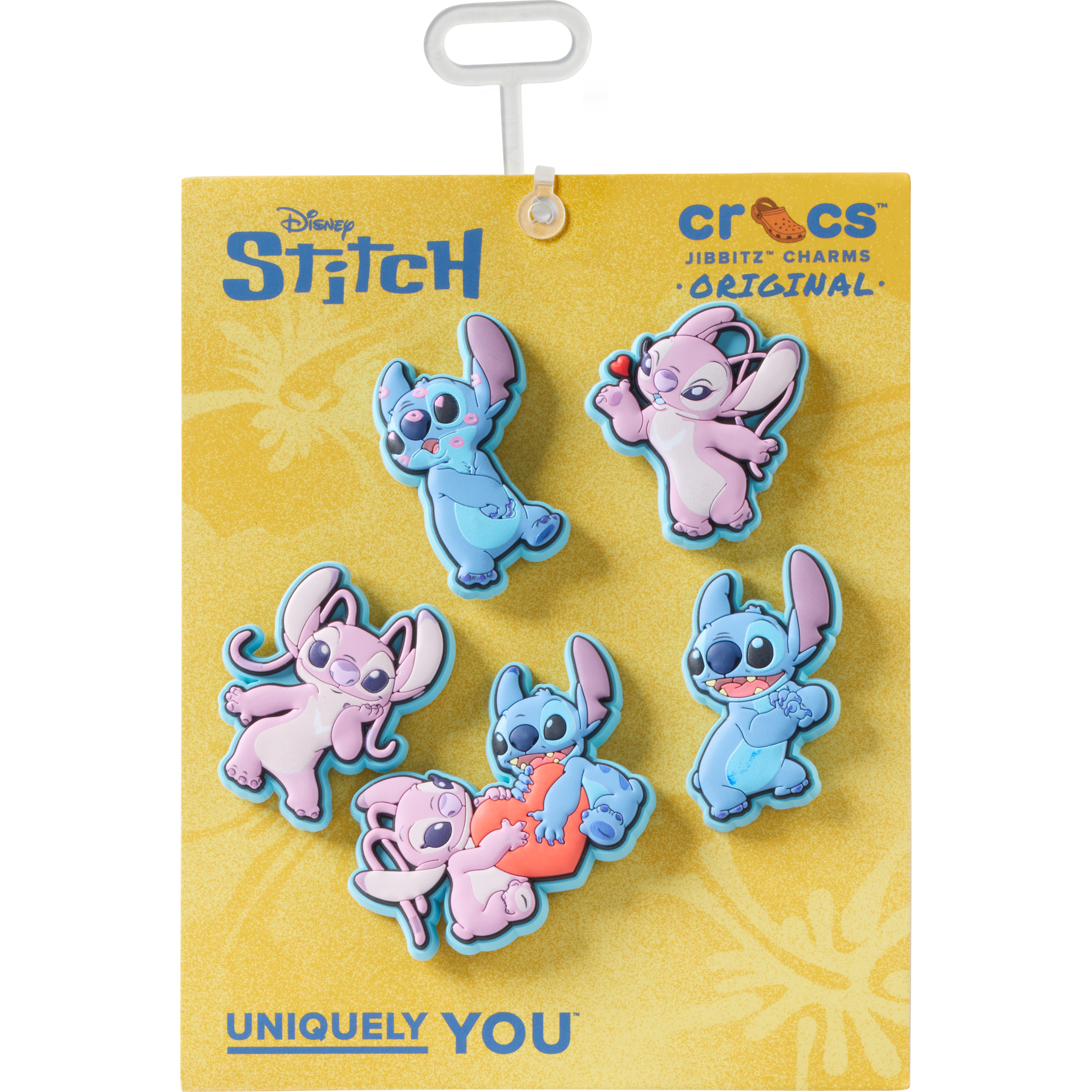 Crocs Schuhanstecker "Jibbitz™ Stitch an Angel" Set, Kein Spielzeug. Nicht für Kinder unter 3 Jahren geeignet, 5, Charm, Anstecker, Accessoires für Crocs Schuhe