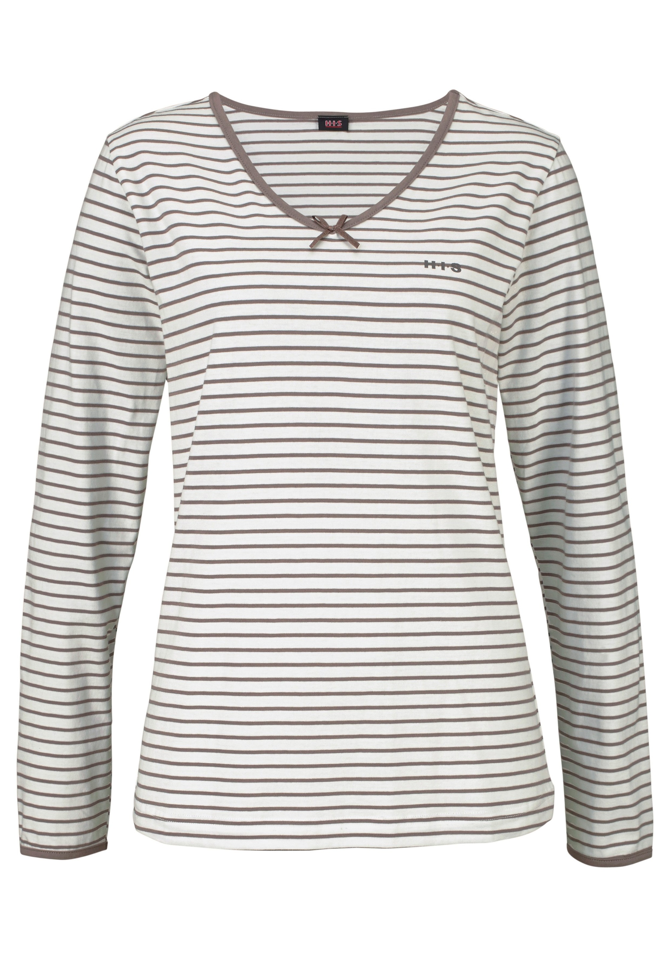 Thumbnail - H.I.S Pyjama Set, 2-teilig, 2 tlg. mit garngefärbten Streifen