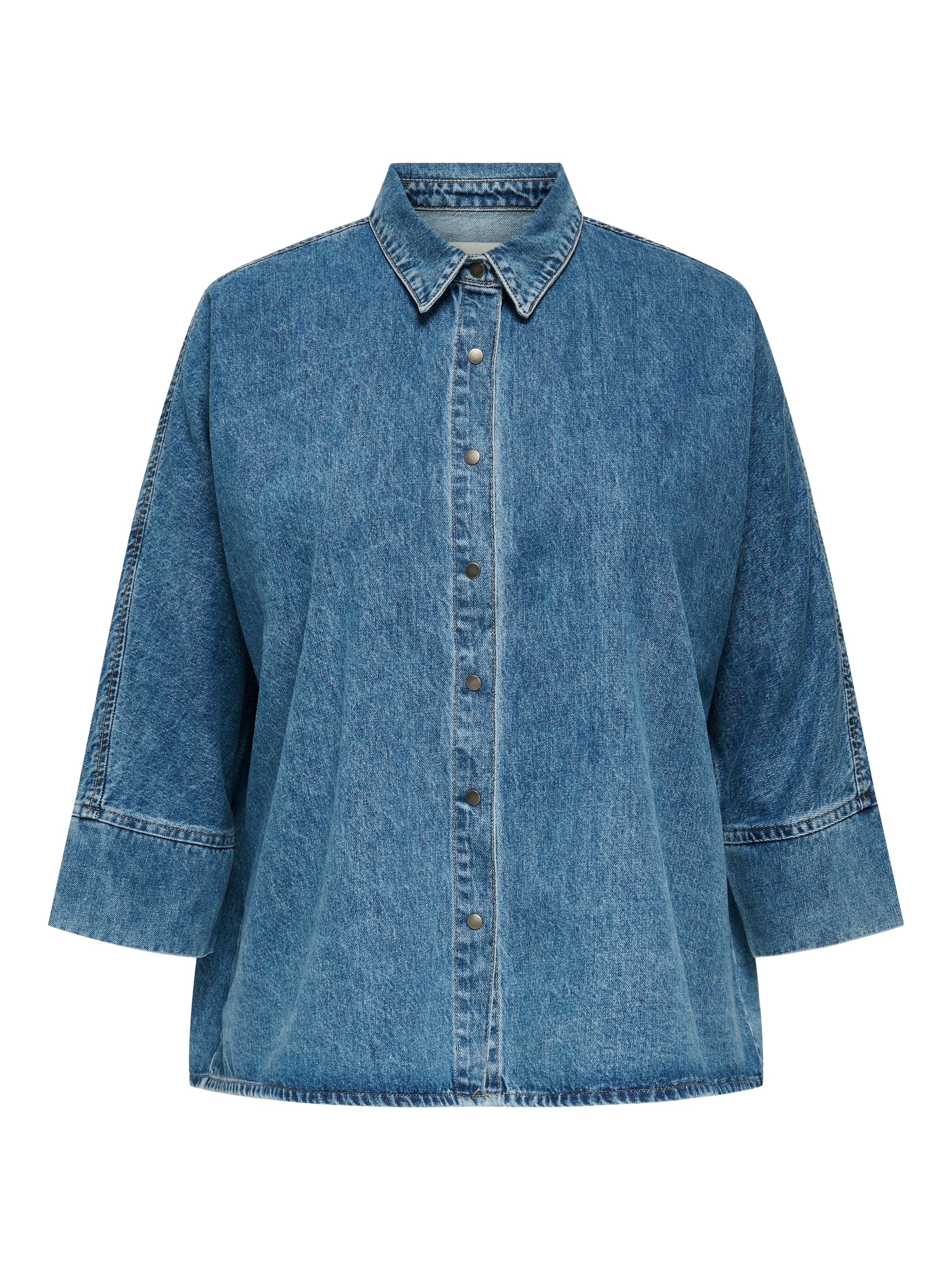 ONLY CARMAKOMA Jeansbluse "CARGRACE 3/4 DNM SHIRT CRO" günstig online kaufen