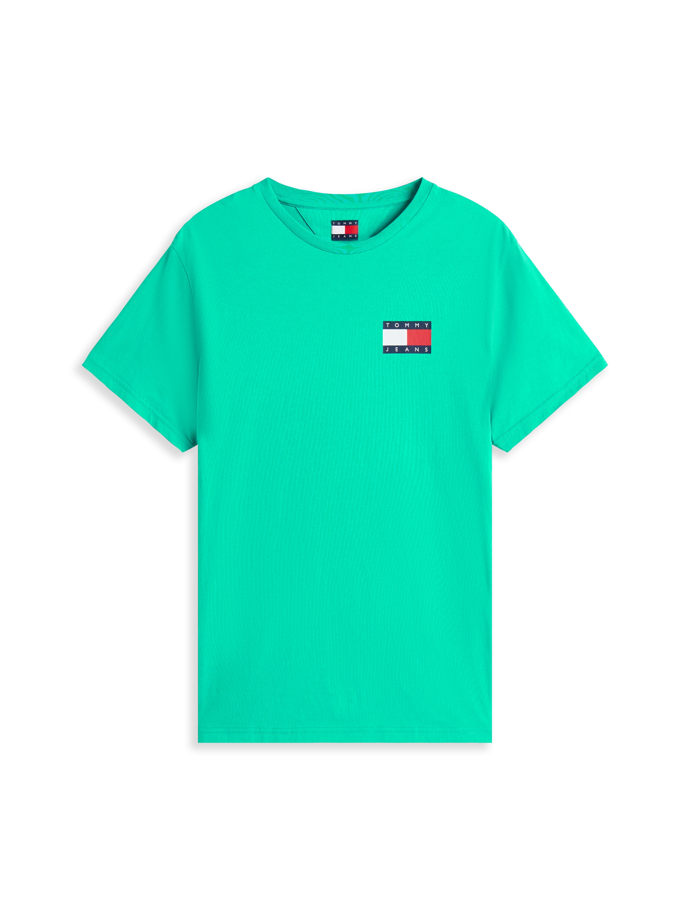 Tommy Jeans T-Shirt »TJM SLIM ESSENTIAL FLAG TEE EXT«, Mit Rundhalsausschnitt