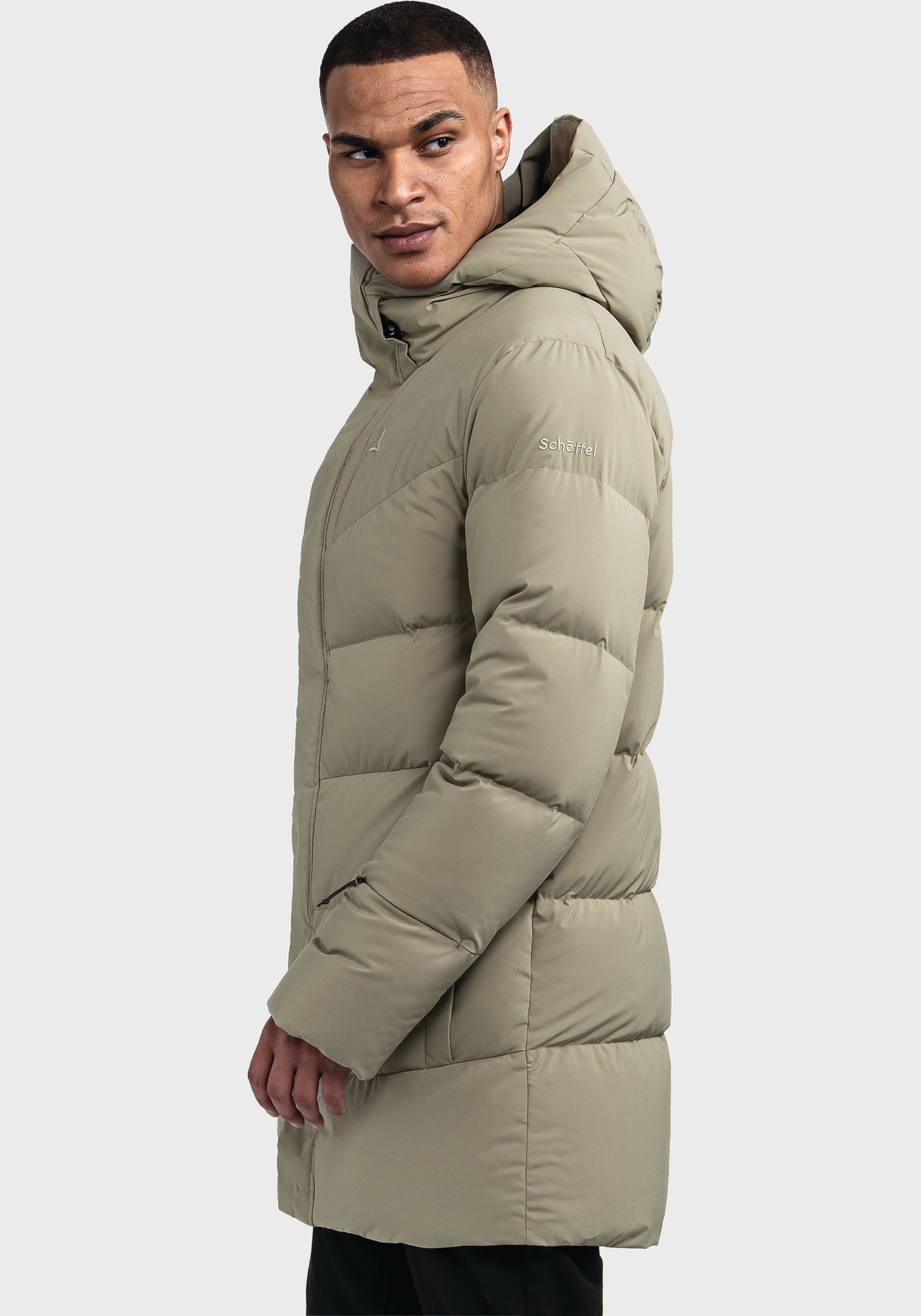 Schöffel Langjacke »Urban Down Coat Style Cers MNS«, mit Kapuze