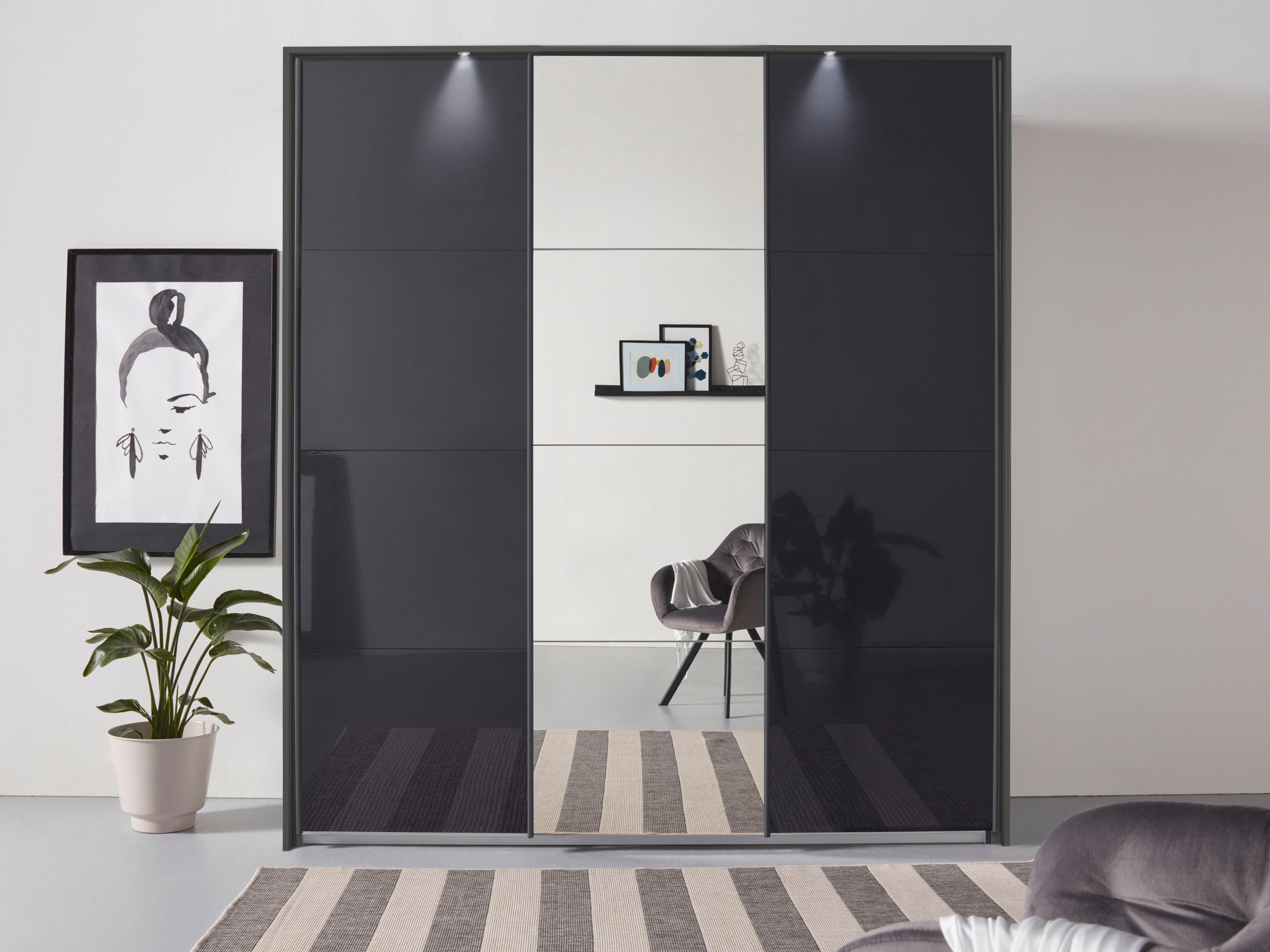 rauch Schwebetürenschrank "Kleiderschrank Schrank Garderobe OTELI inkl. 3 I günstig online kaufen