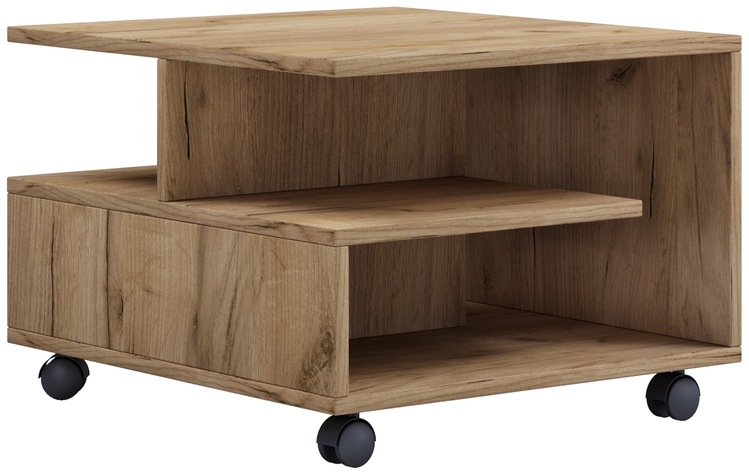 VCM Couchtisch »VCM Holz Couchtisch Sofatisch Wohnzimmertisch Rollen rollbar Kaffeetisch Stango S«, (Stango)