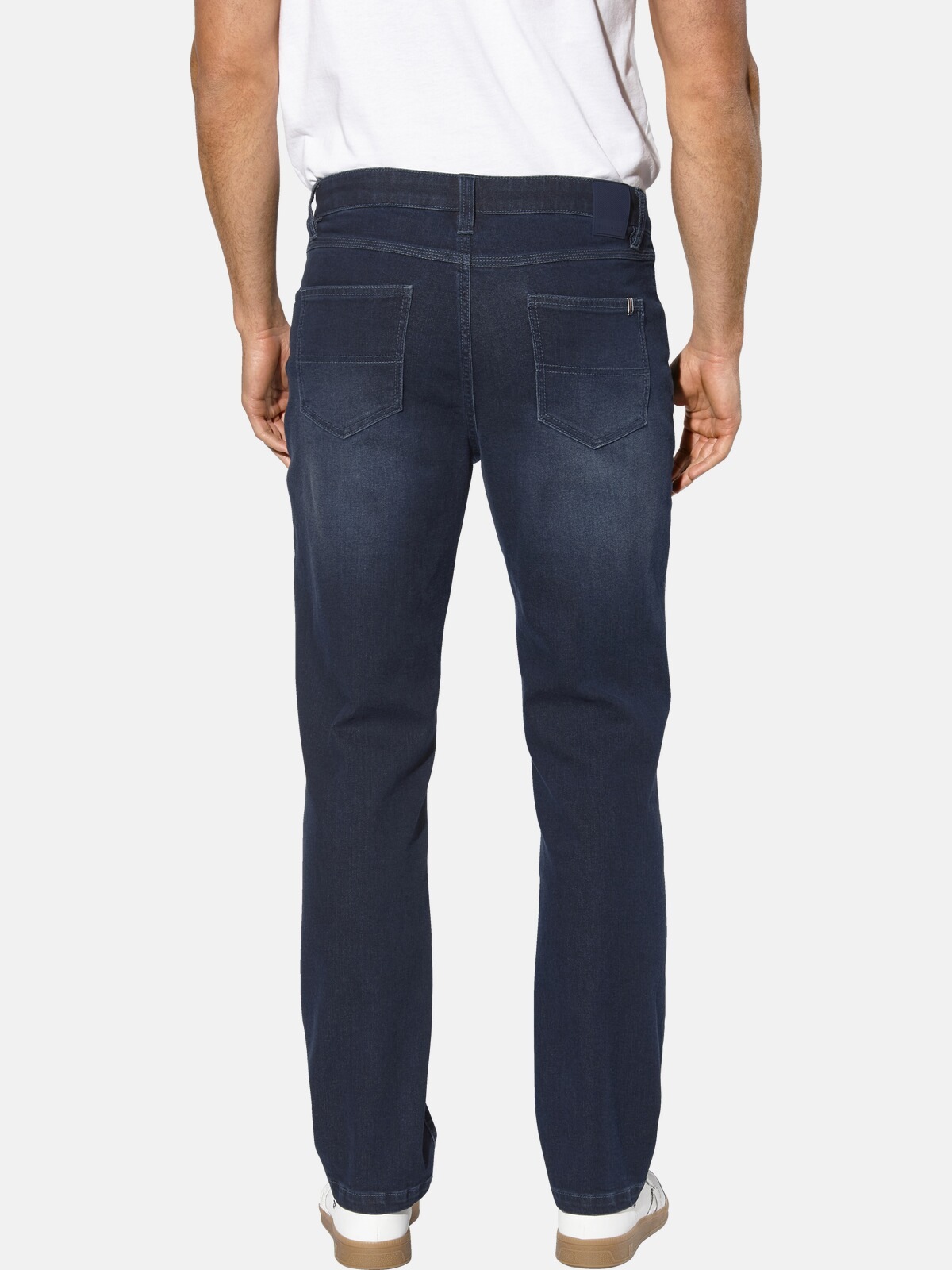 5-Pocket-Jeans BABISTA "Jeans CORVIAN", Herren, Gr. 25, N-Gr, blau (dunkelblau), Obermaterial: 67% Baumwolle CO. 29% Polyester COOLMAX PES(Coolmax). 3% Viskose Birla CV Birla. 1% Elasthan EL., Jeans 5-Pocket-Jeans 2
