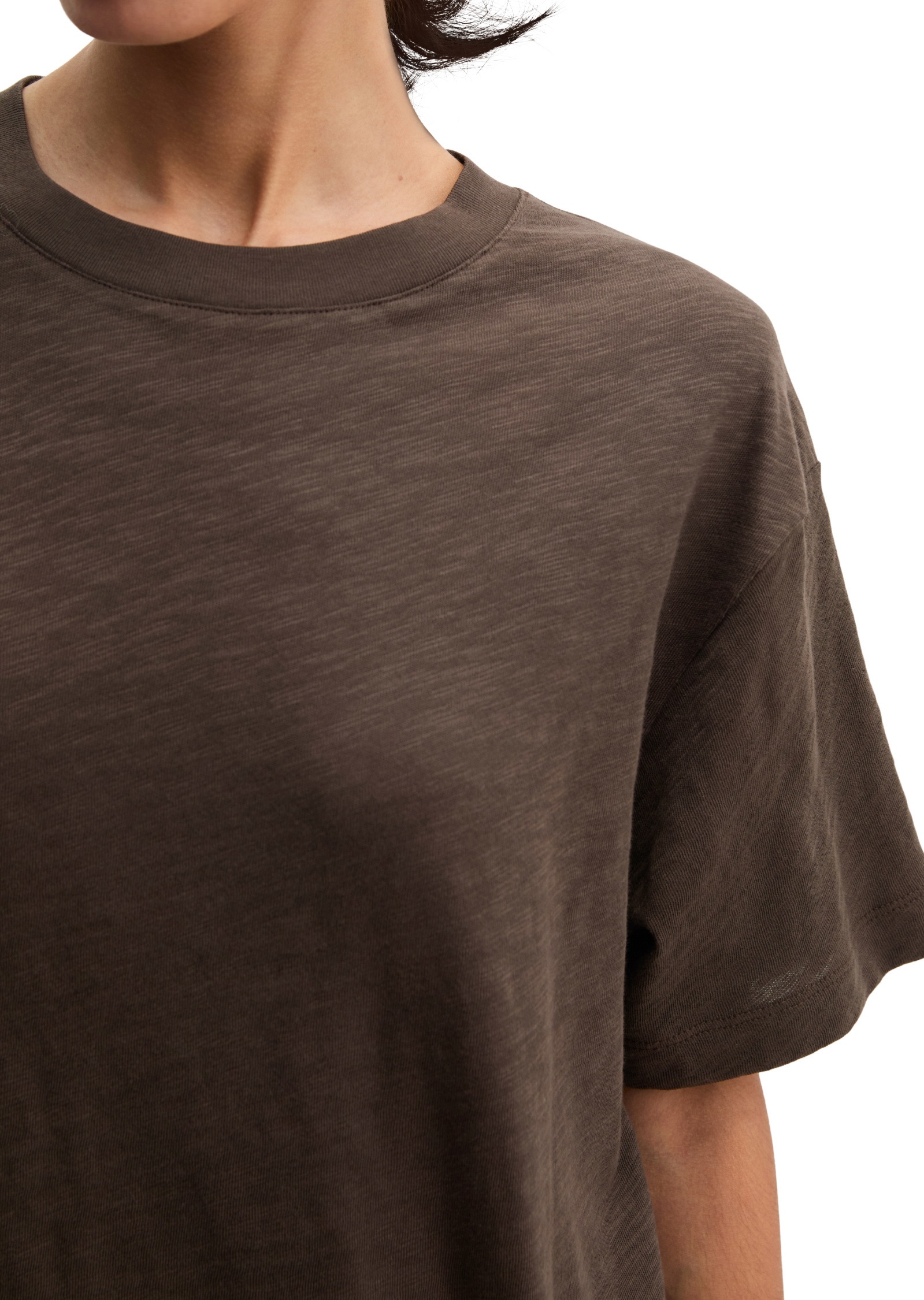 Marc O'Polo T-Shirt Marron S Femme 3