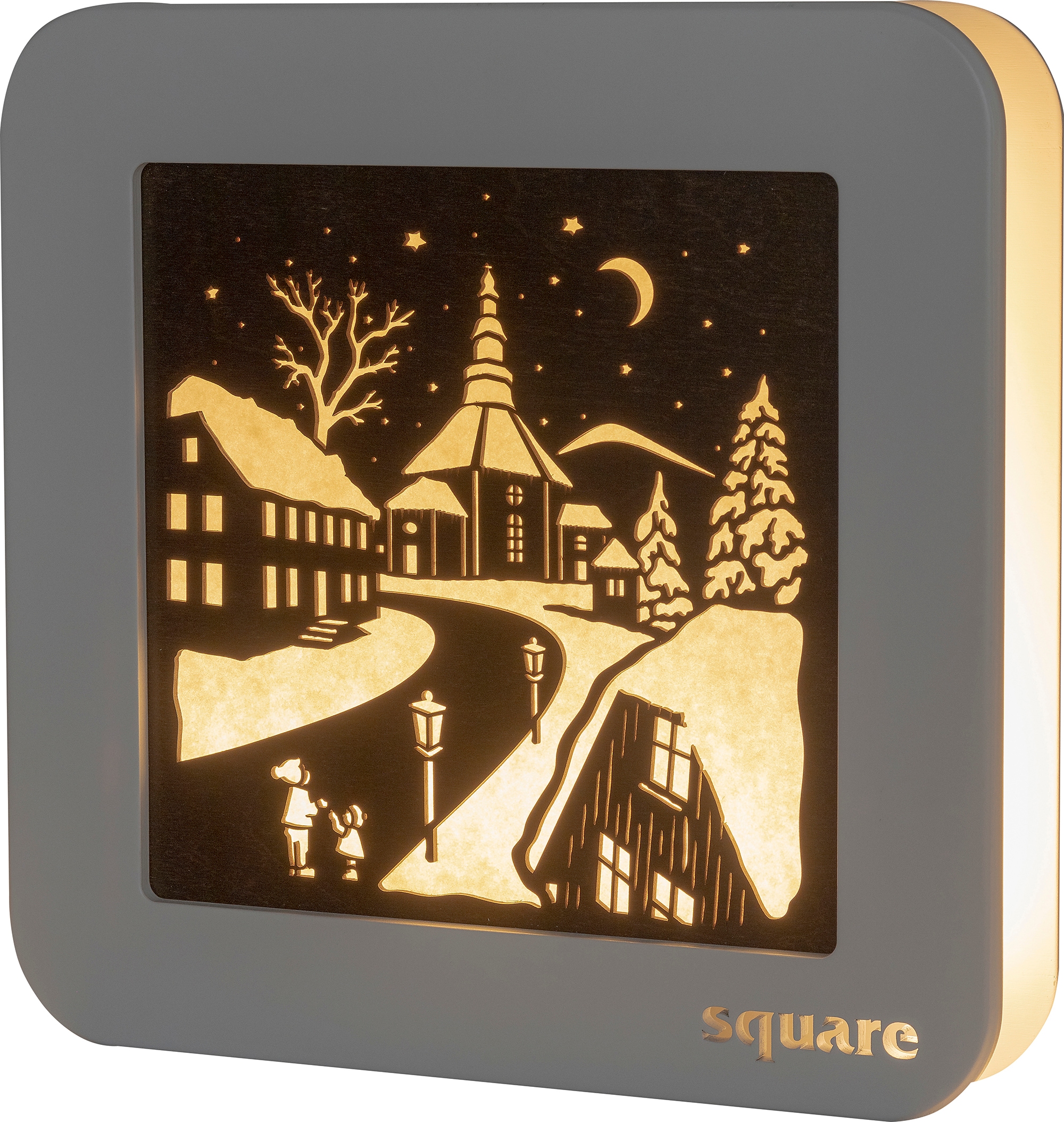 Weihnachtsdeko«, kaufen Seiffen, BAUR | - mit St.), LED-Bild Standbild Timer (1 Weigla »Square