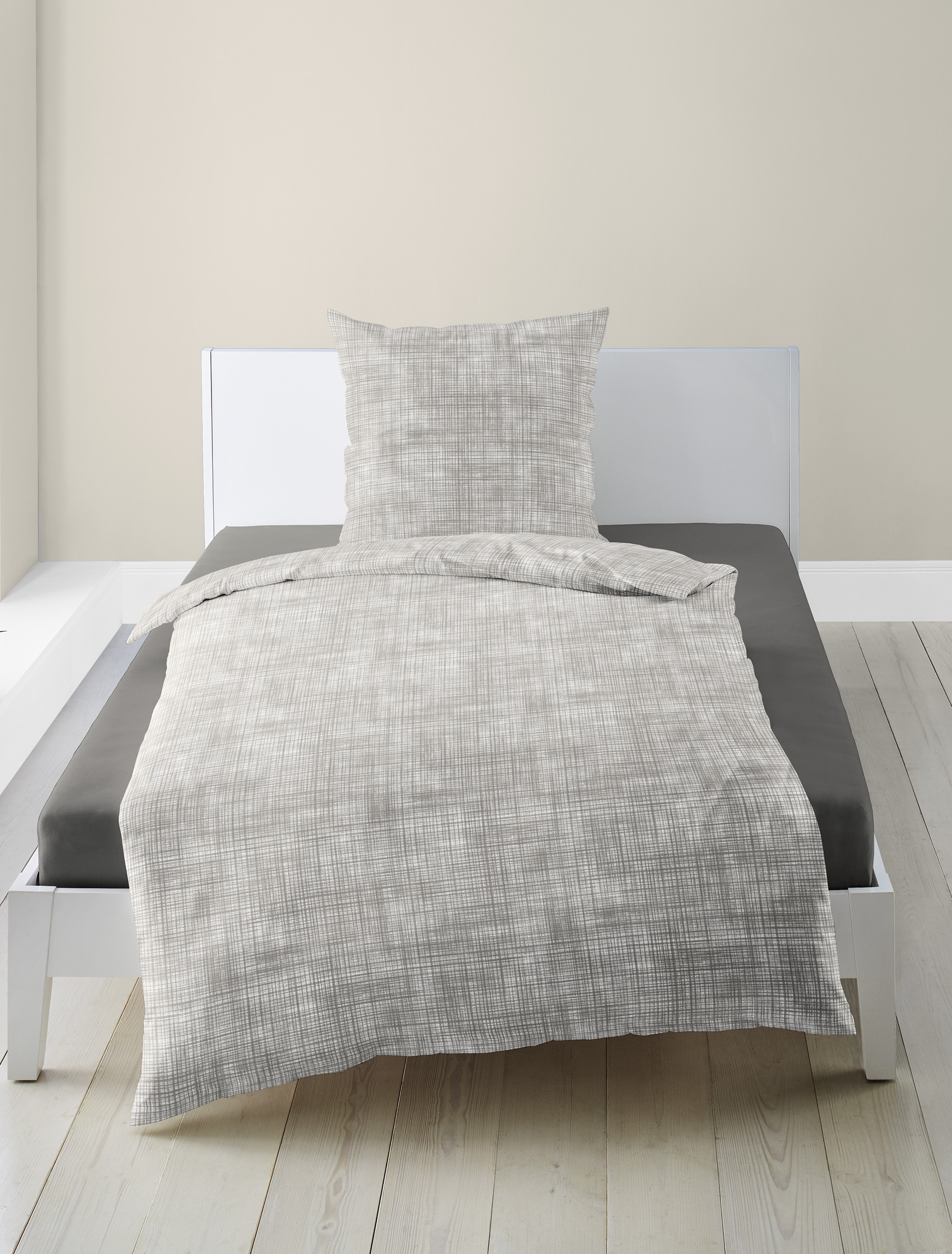 BIERBAUM Bettwäsche »4172« 2 Stk. tlg. Mako-Satin, 100 % Baumwolle, pflegeleicht