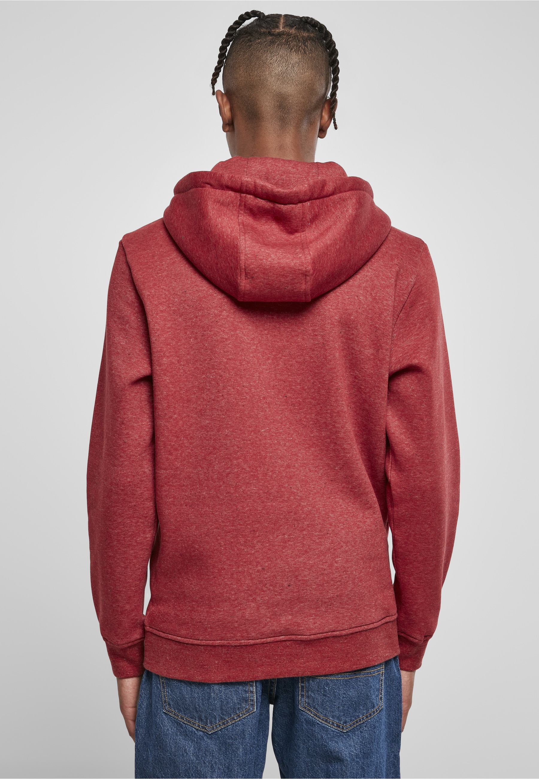 URBAN CLASSICS Rundhalspullover »Urban Classics Herren Basic Melange Hoody« 1 Stk.