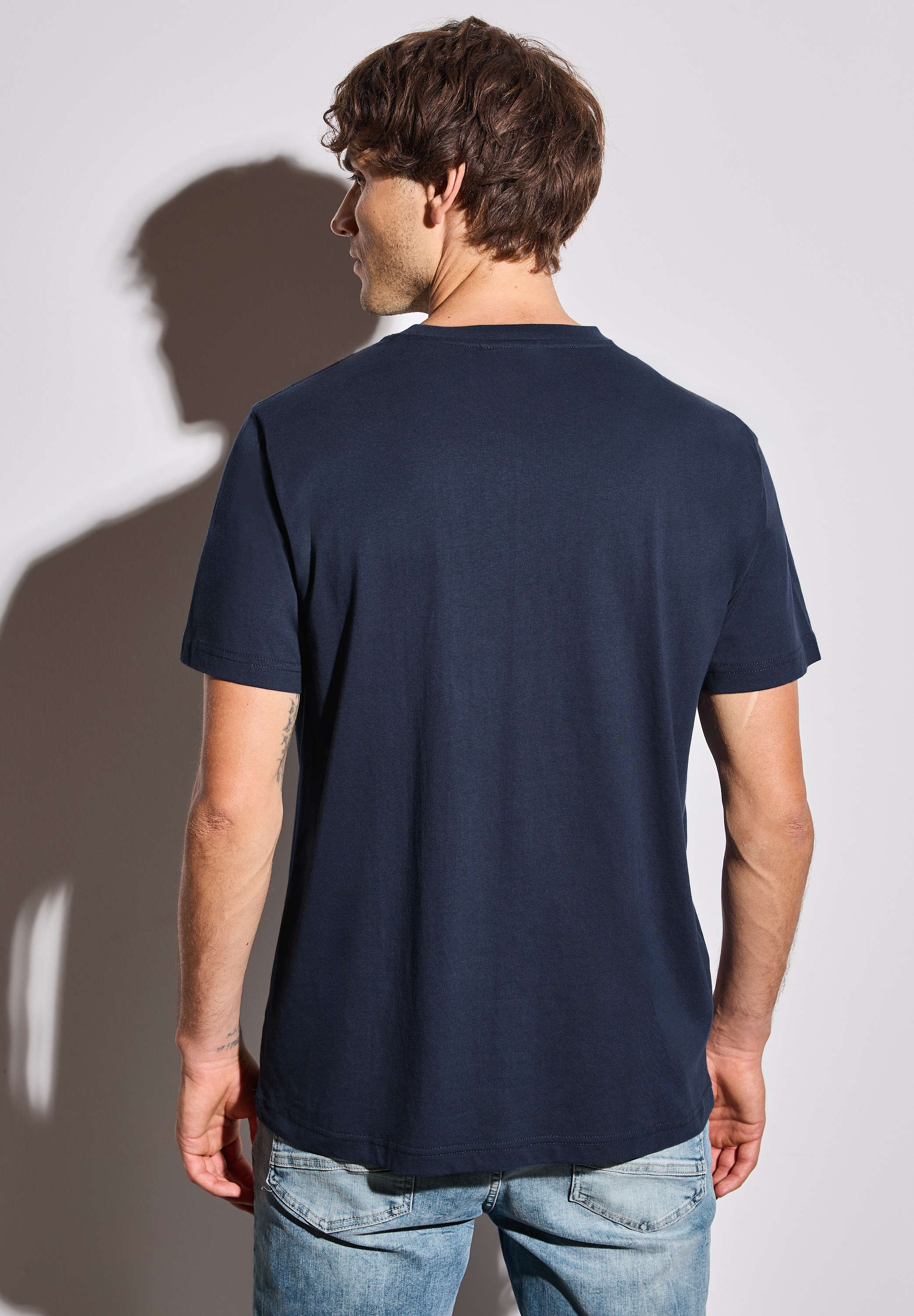 STREET ONE MEN T-Shirt, aus reiner Baumwolle günstig online kaufen