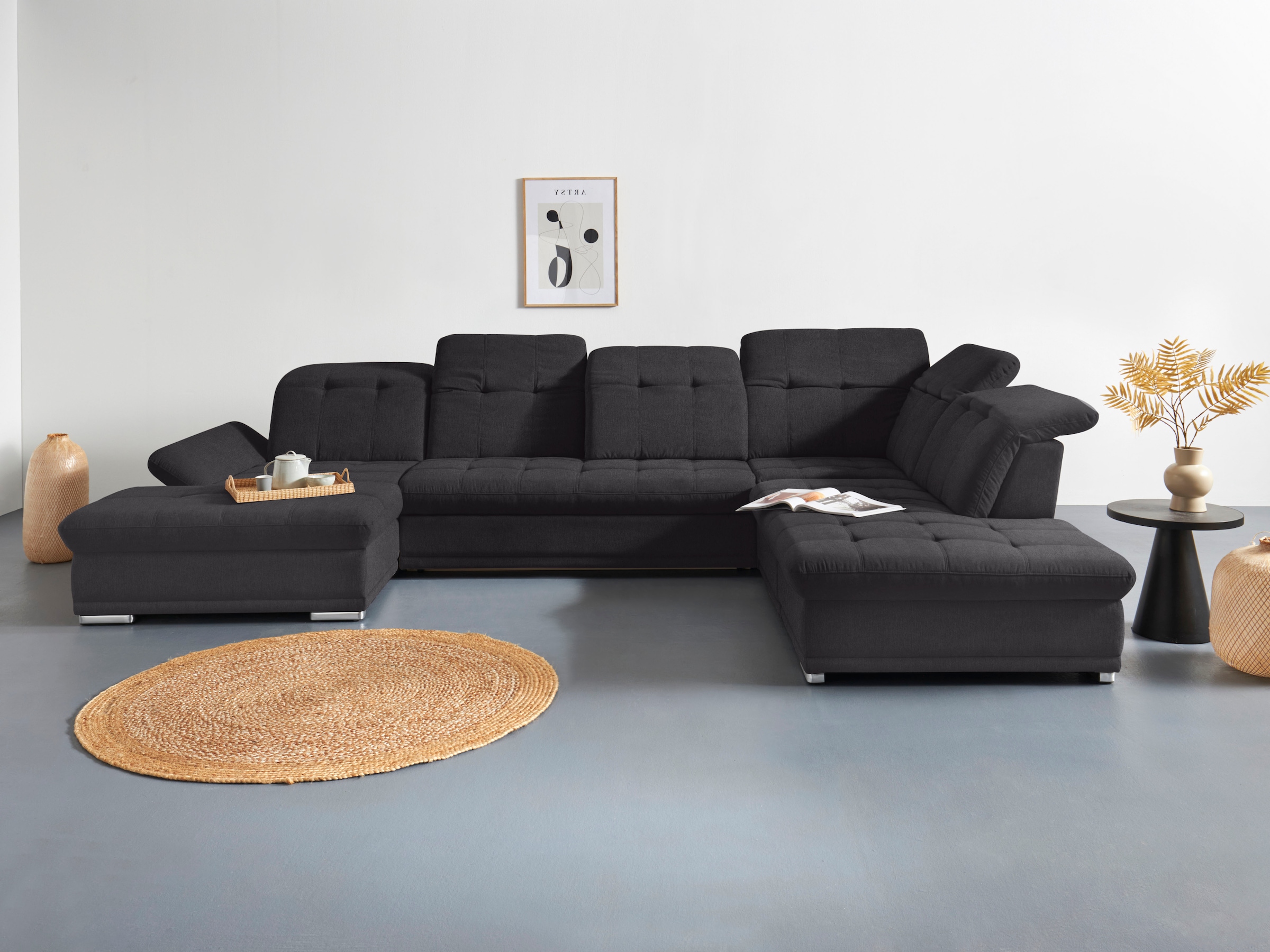 COTTA Wohnlandschaft "Holiday U-Form mit Sitztiefen-, Armteil- und Kopfteil günstig online kaufen