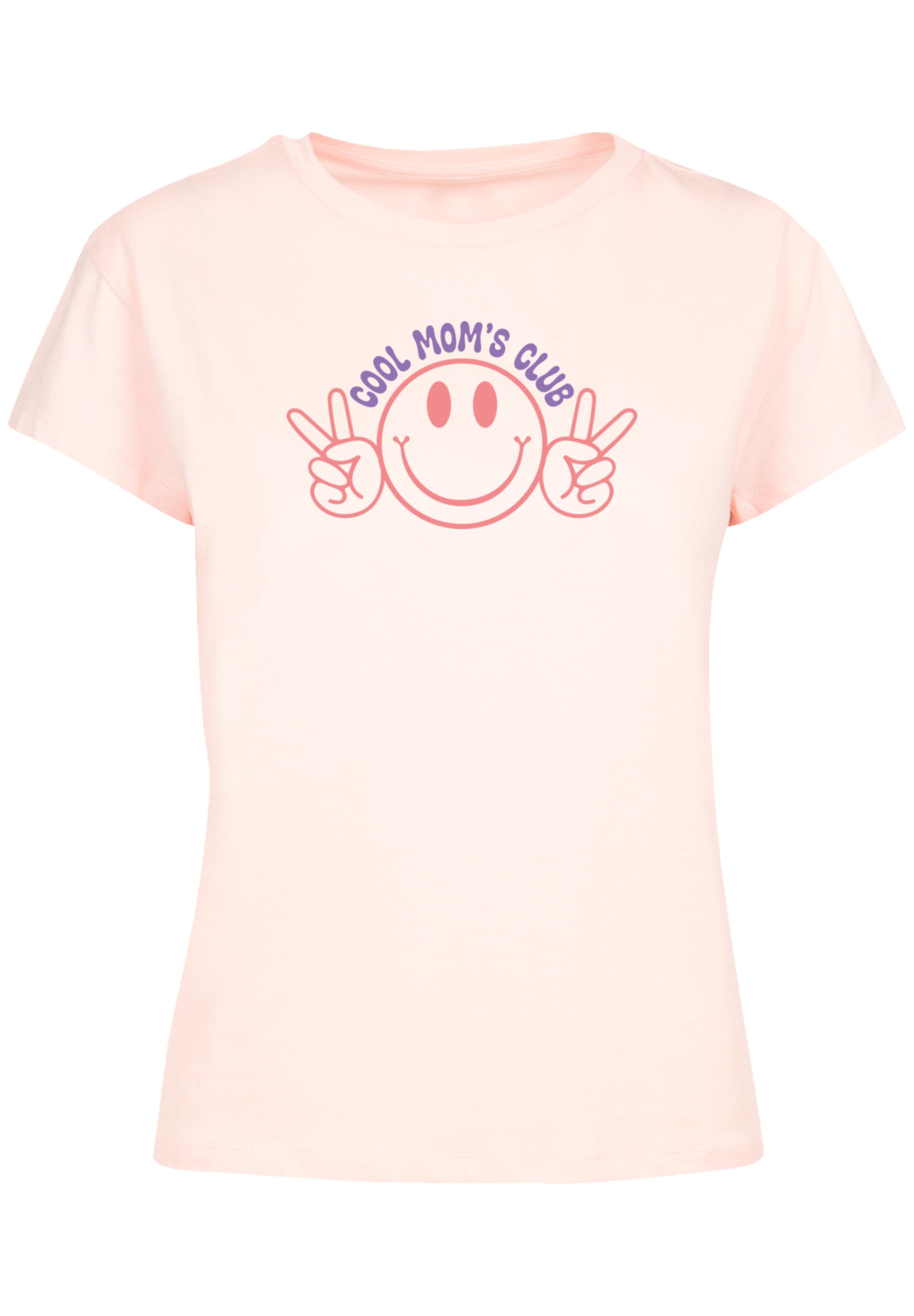 F4NT4STIC T-Shirt »Muttertag Cool Moms Club Peace Zeichen Pastell«, Premium Qualität
