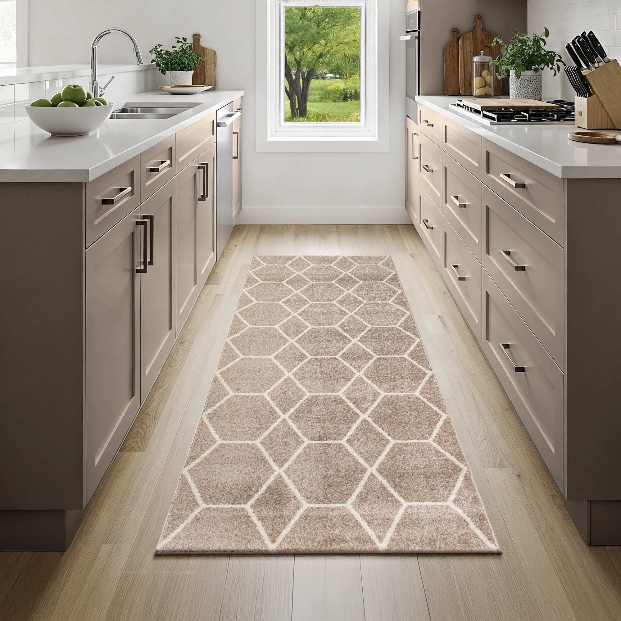 Sanat Teppich "Trellis" rechteckig 10 mm Höhe Kurzflor, skandi, boho, auch günstig online kaufen