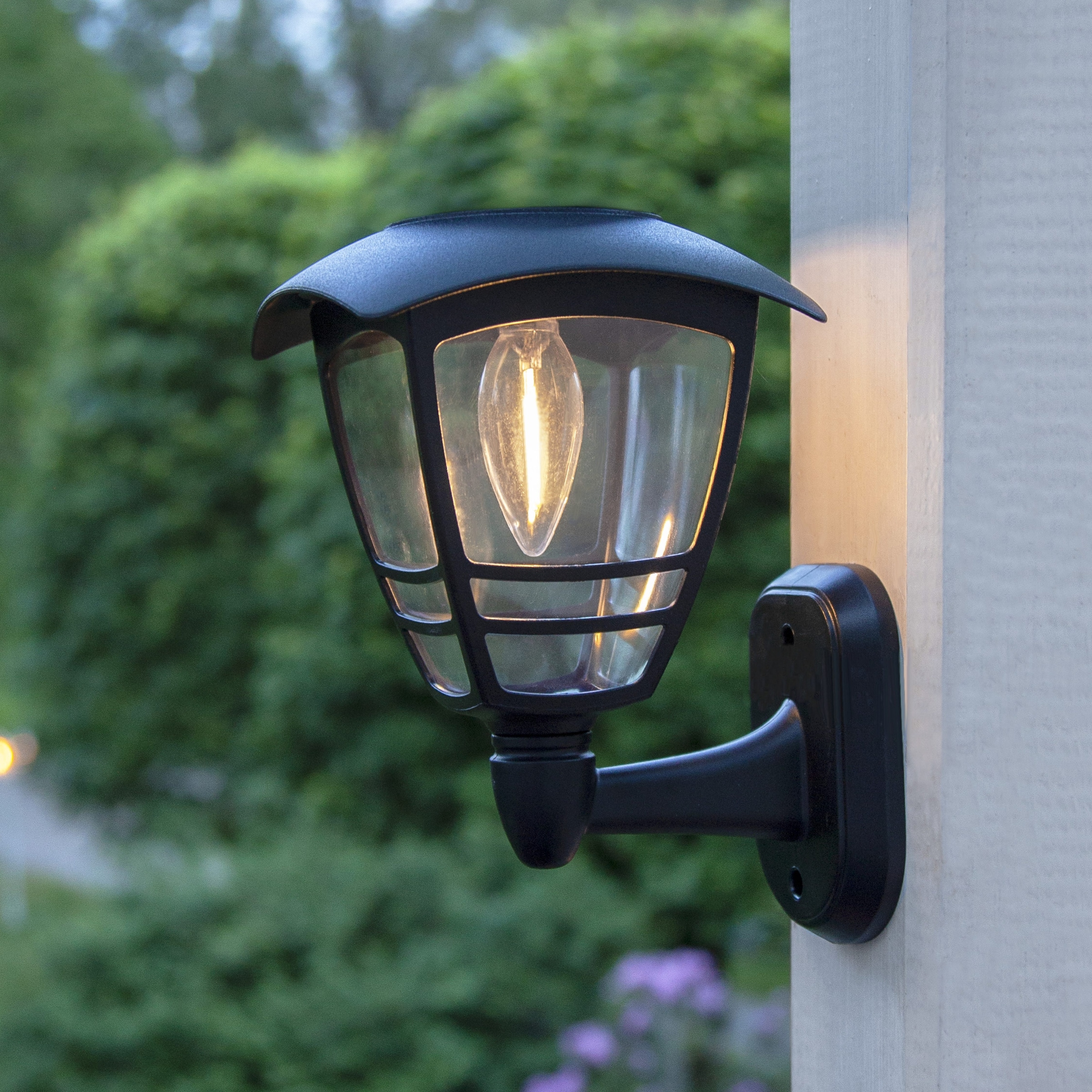 Parforce Traditional Hunting LED Solarleuchte »Solar-Wandleuchte Felix« LED-Board 1 Stk. Warmweiß Wandlaterne mit Filament-LED, 10 lm, Dämmerungssensor