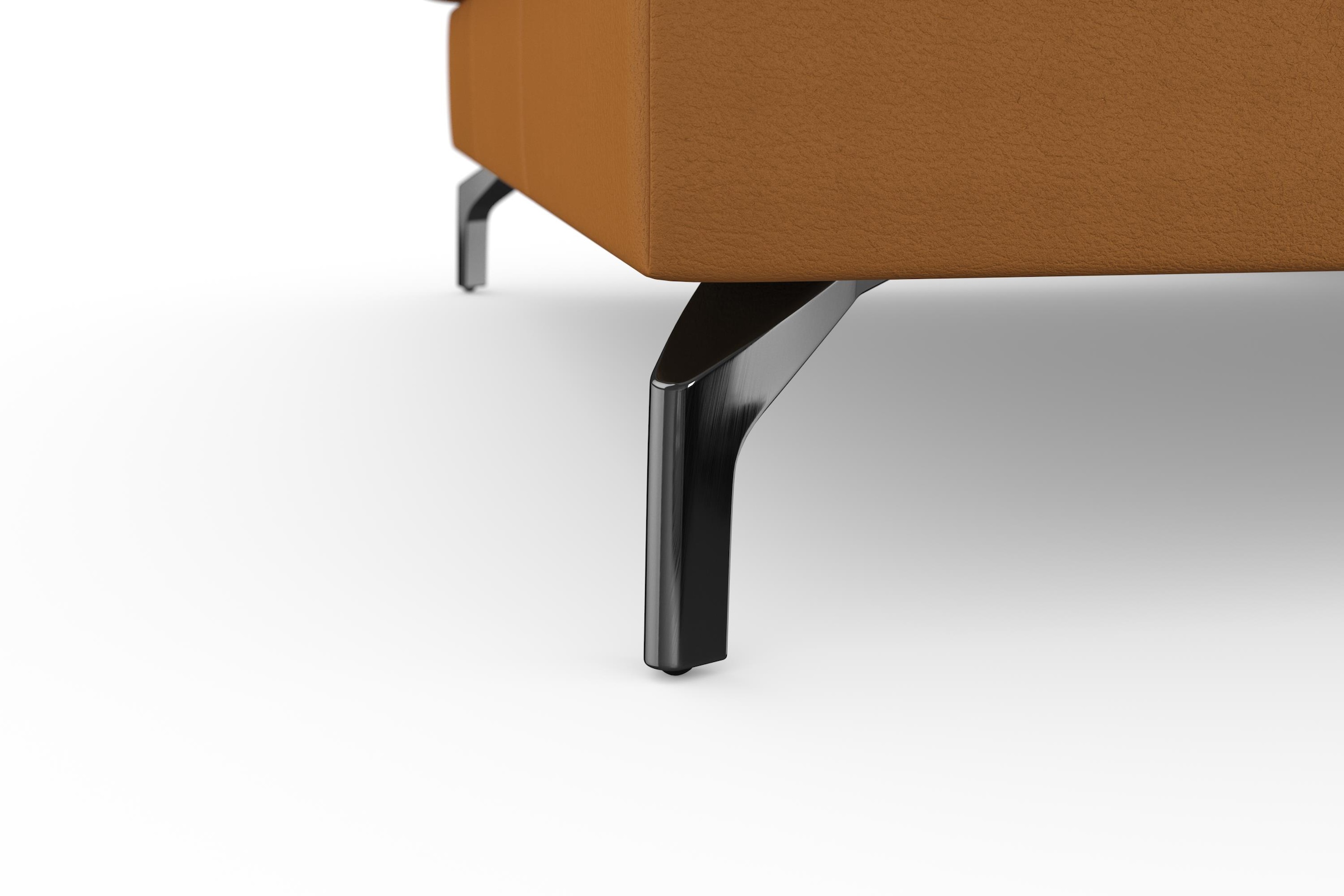 sit&more Ecksofa »Bendigo L-Form«, inklusive Sitztiefenverstellung, Bodenfreiheit 12 cm, in 2 Fußfarben