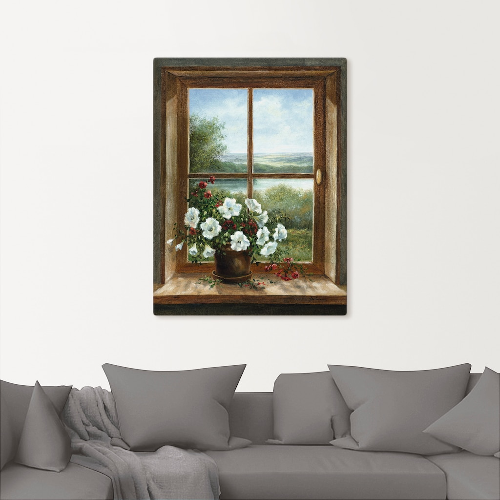 Artland Wandbild »Blumen am Fenster«, Arrangements, (1 St.)