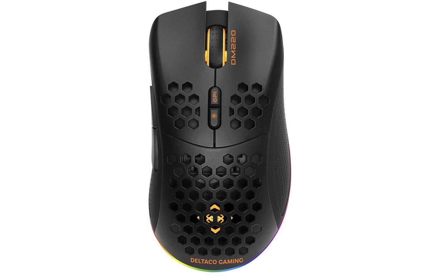 DELTACO Gaming-Maus »DM220 RGB Schwarz« kabelgebunden