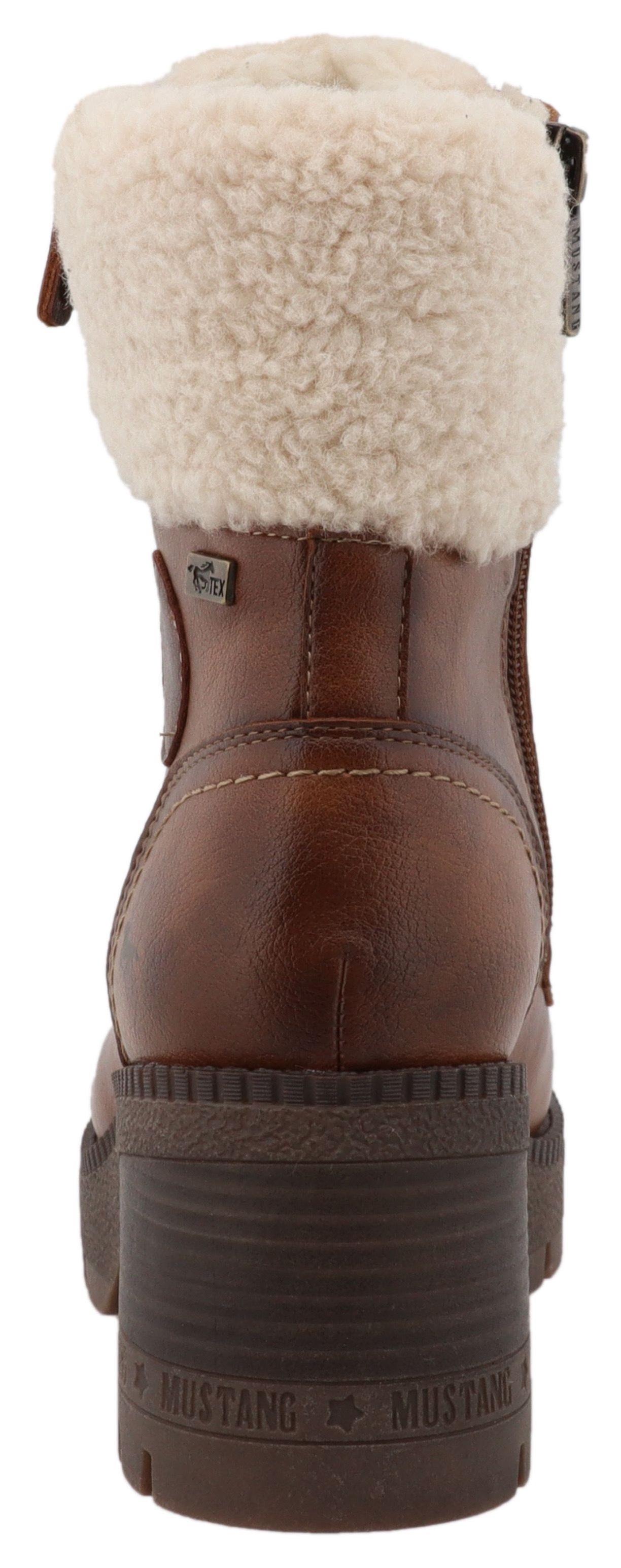 Mustang Shoes Winterstiefelette "Caro" Winterboots mit Blockabsatz günstig online kaufen