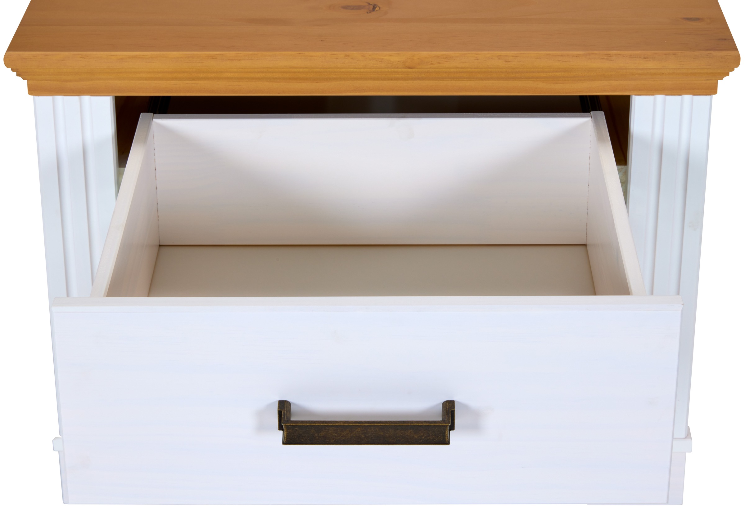 Inter Link Nachtkommode »Nachtkommode Maluno« 1 Stk. tlg. Kiefer Massiv, Soft-Close, Stauraum, BxTxH: ca. 68 x 41 x 53,2 cm