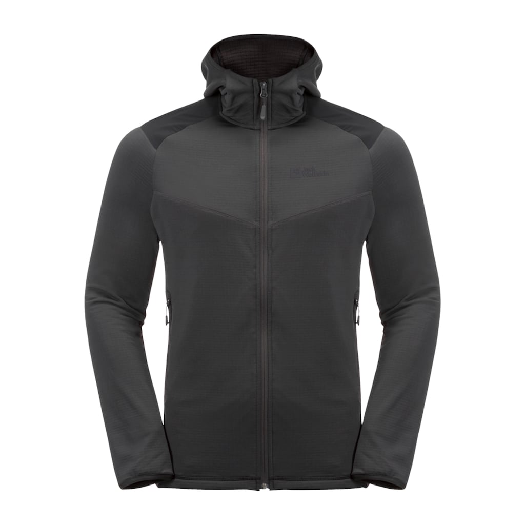 Jack Wolfskin Fleecejacke »KOLBENBERG HOODED FZ M«, mit Kapuze