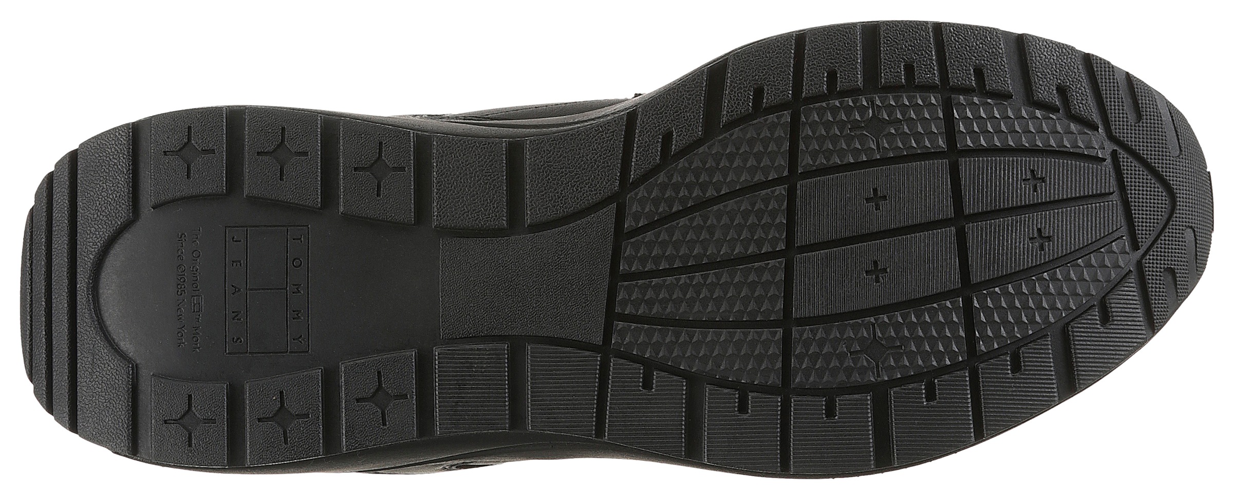 Tommy Jeans Sneaker »TJM RUNNER LEATHER«, Freizeitschuh, Halbschuh, Schnürschuh mit reflektierenden Details