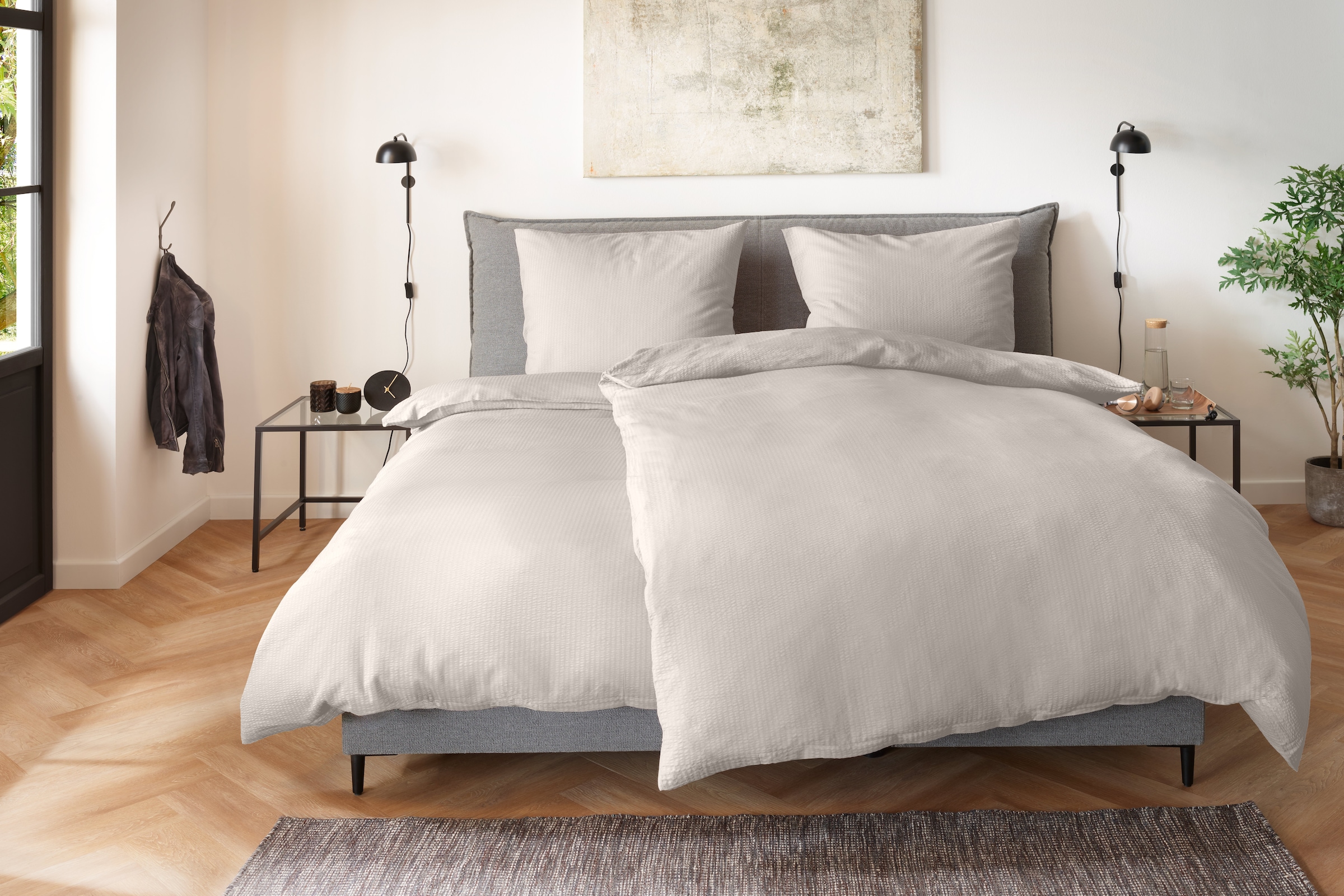 Primera Bettwäsche »Soft-Seersucker-Bettwäsche Uni« 2