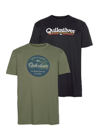 Quiksilver T-Shirt »CIRCLE SCRIPT LINED UP FLAXTON PACK YM«, (Packung, 2er-Pack) kaufen