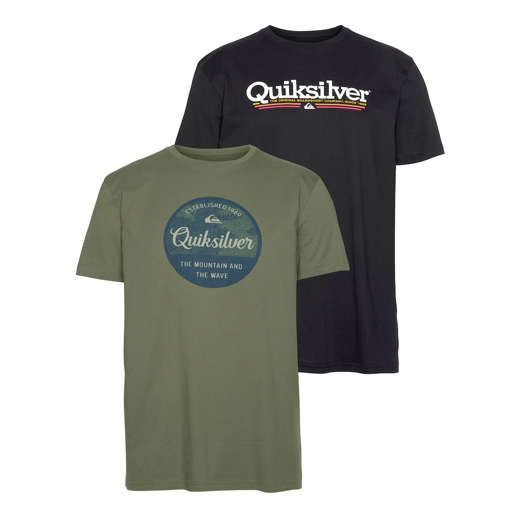 Quiksilver T-Shirt »Herren Doppelpack« (Packung 2 tlg. 2er-Pack)