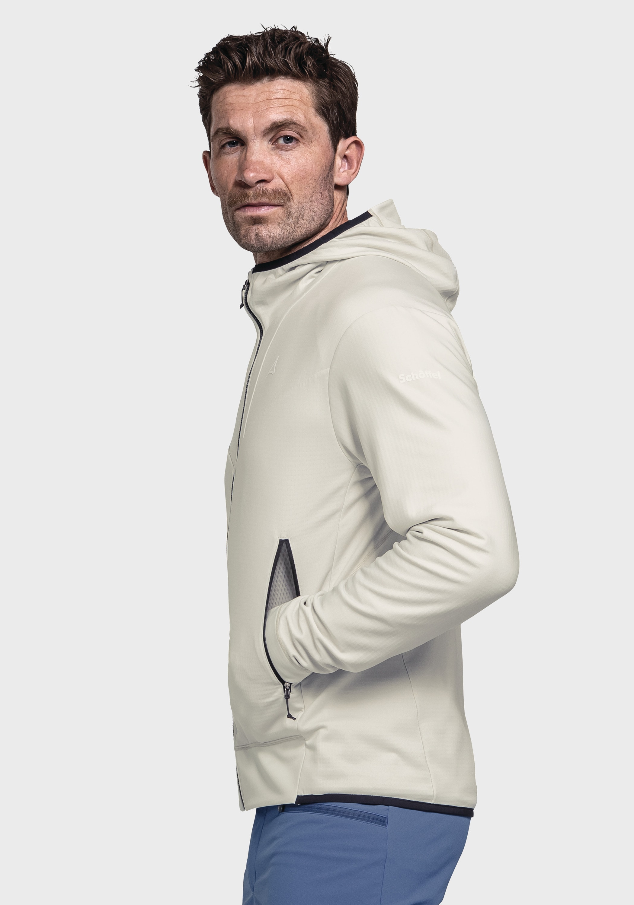 Schöffel Fleecejacke »Mountain Fleece Hoody Style Blaueis MNS«, mit Kapuze