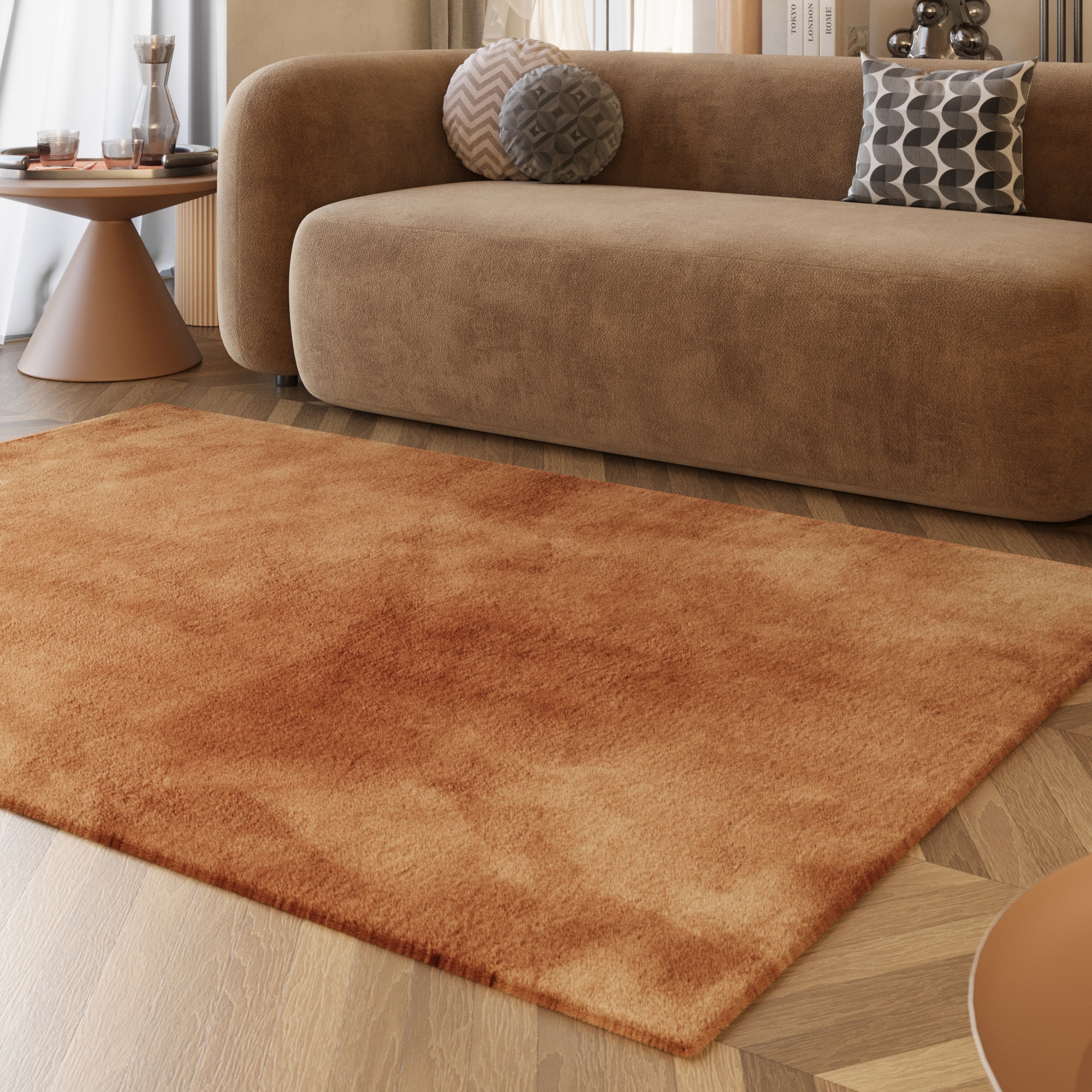 Esprit Hochflor-Teppich »Alice ESP-4377, Kunstfell«, rechteckig, 25 mm Höhe, Kaninchenfell-Haptik, besonders weich und dicht, für alle Räume