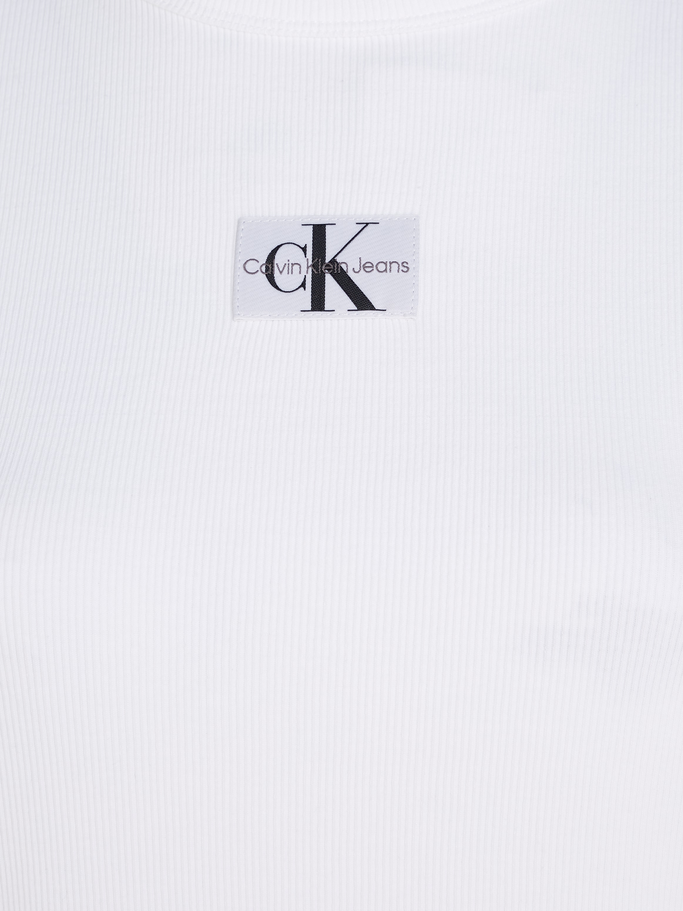 Calvin Klein »WOVEN kaufen BAUR REGULAR RIB online | T-Shirt Jeans TEE« LABEL