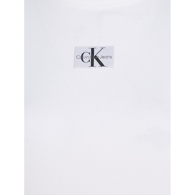 Calvin Klein Jeans T-Shirt »WOVEN LABEL RIB REGULAR TEE« online kaufen |  BAUR